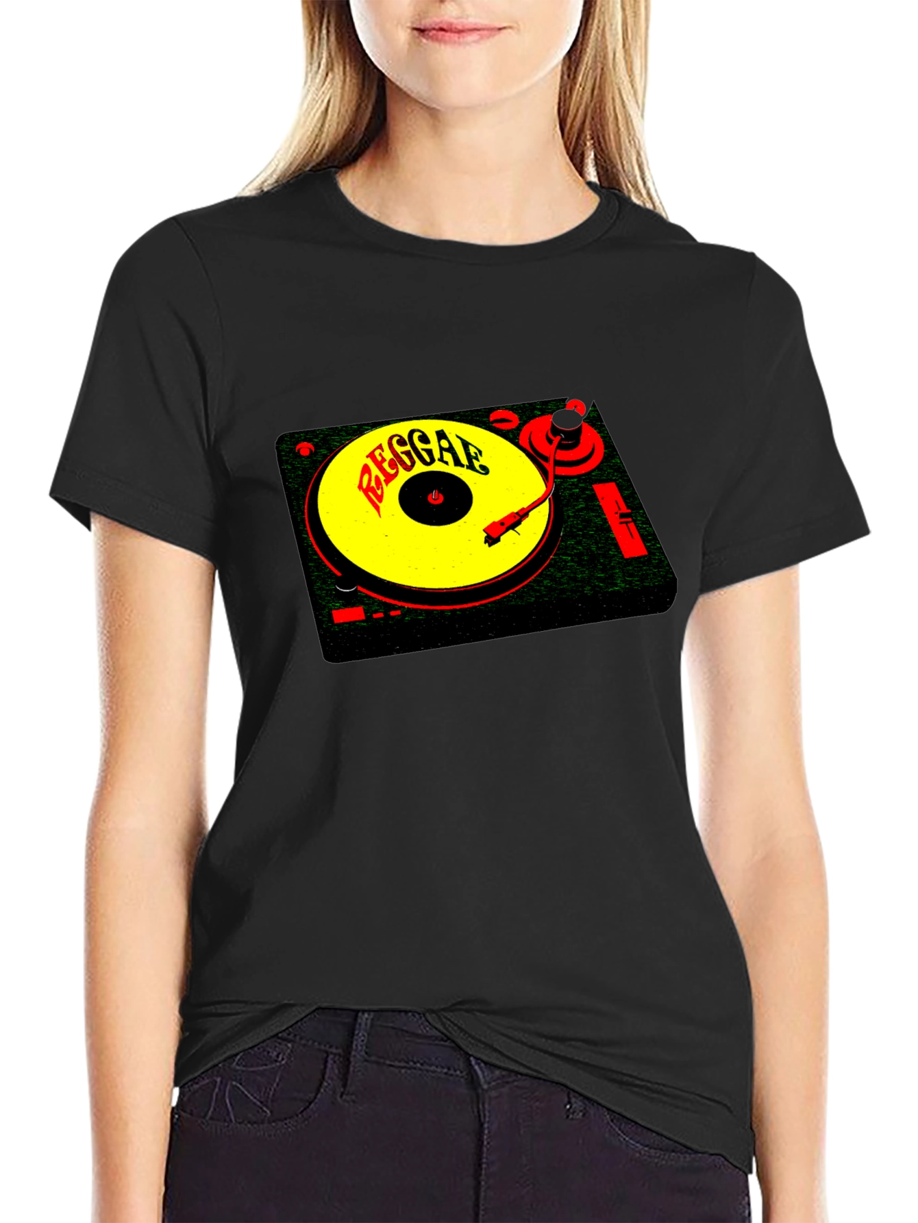 Reggae Music Turntable Graphic T-Shirt