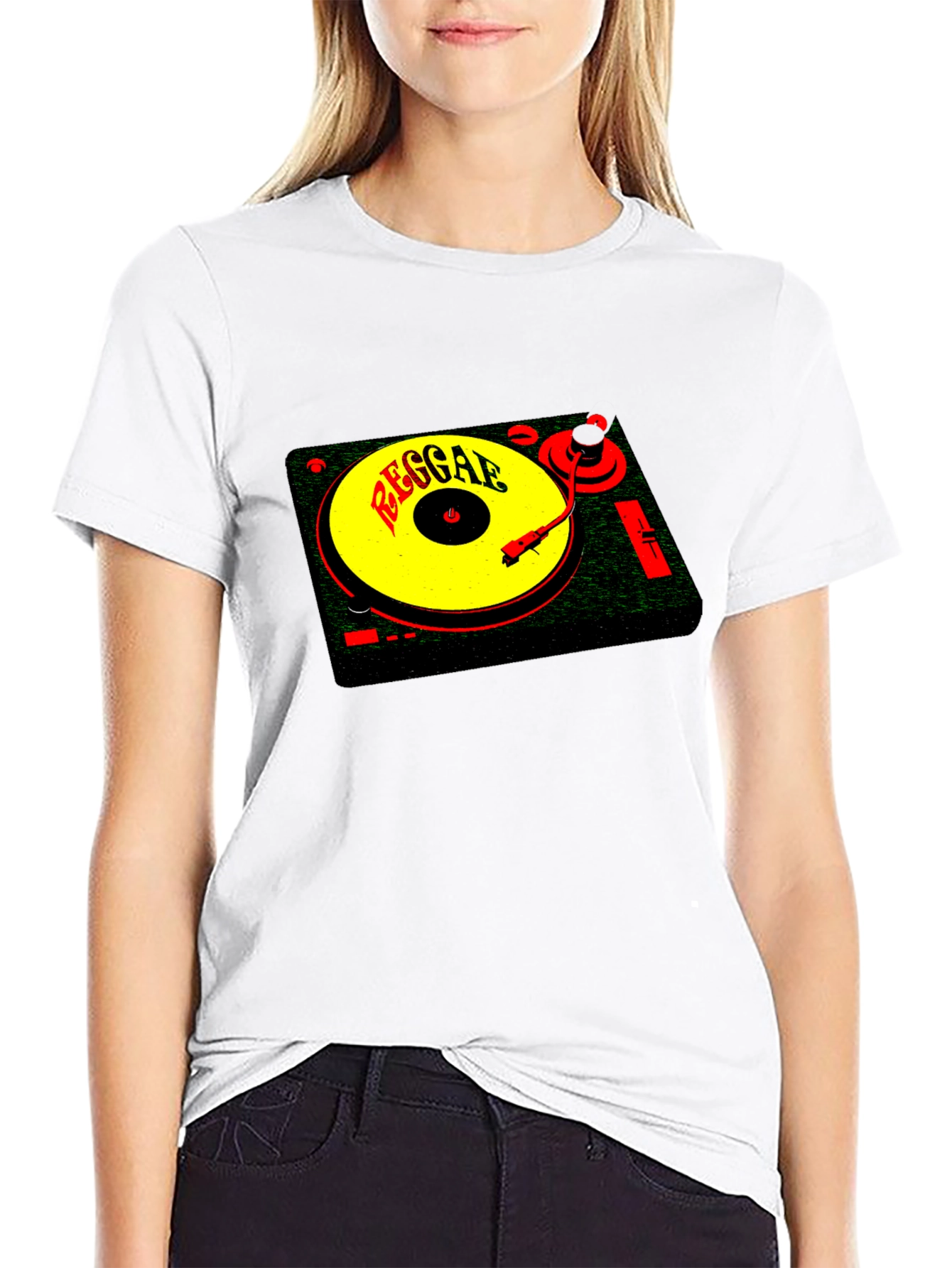 Reggae Music Turntable Graphic T-Shirt