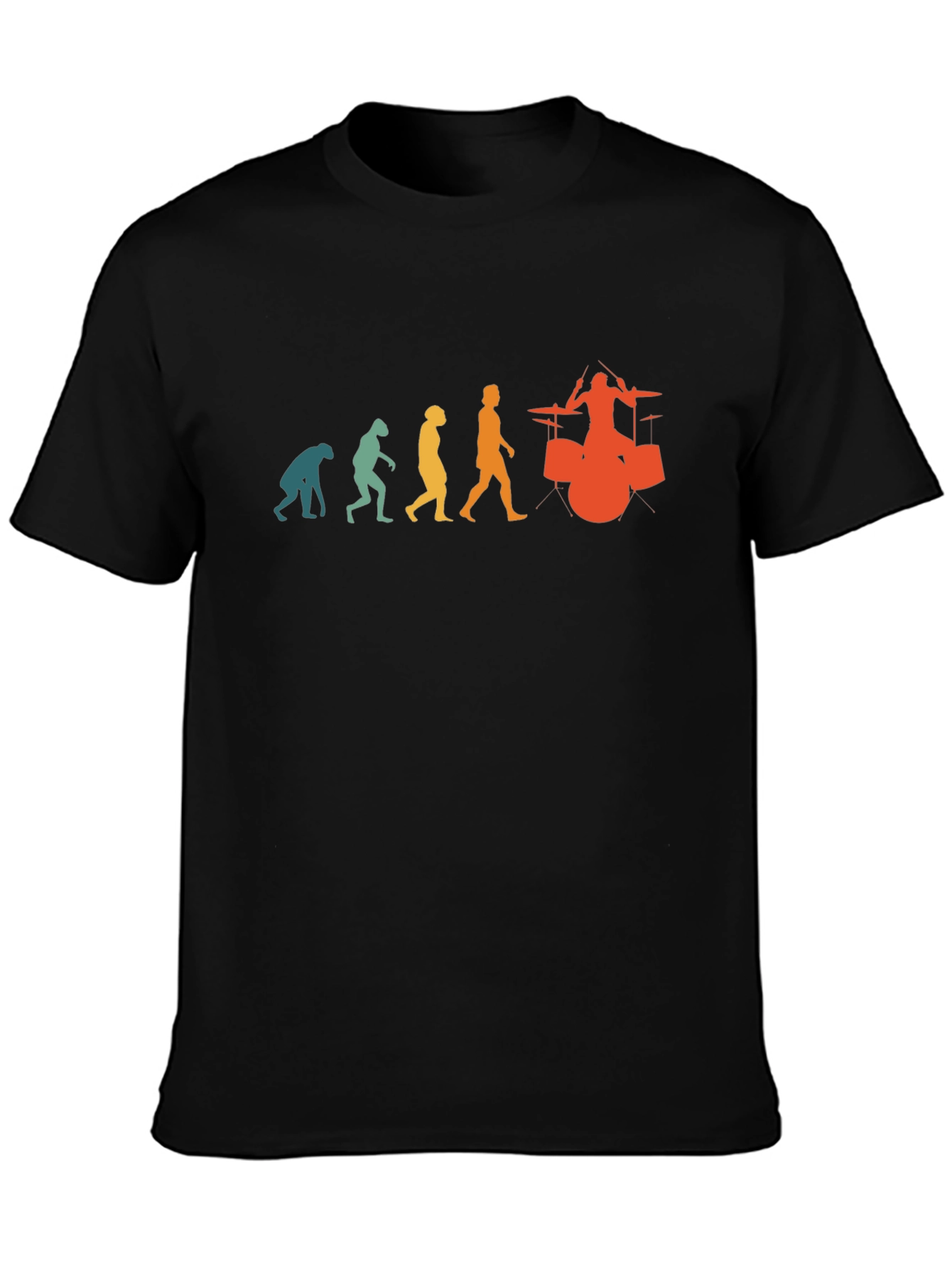 Evolution of Drumming T-Shirt - Black