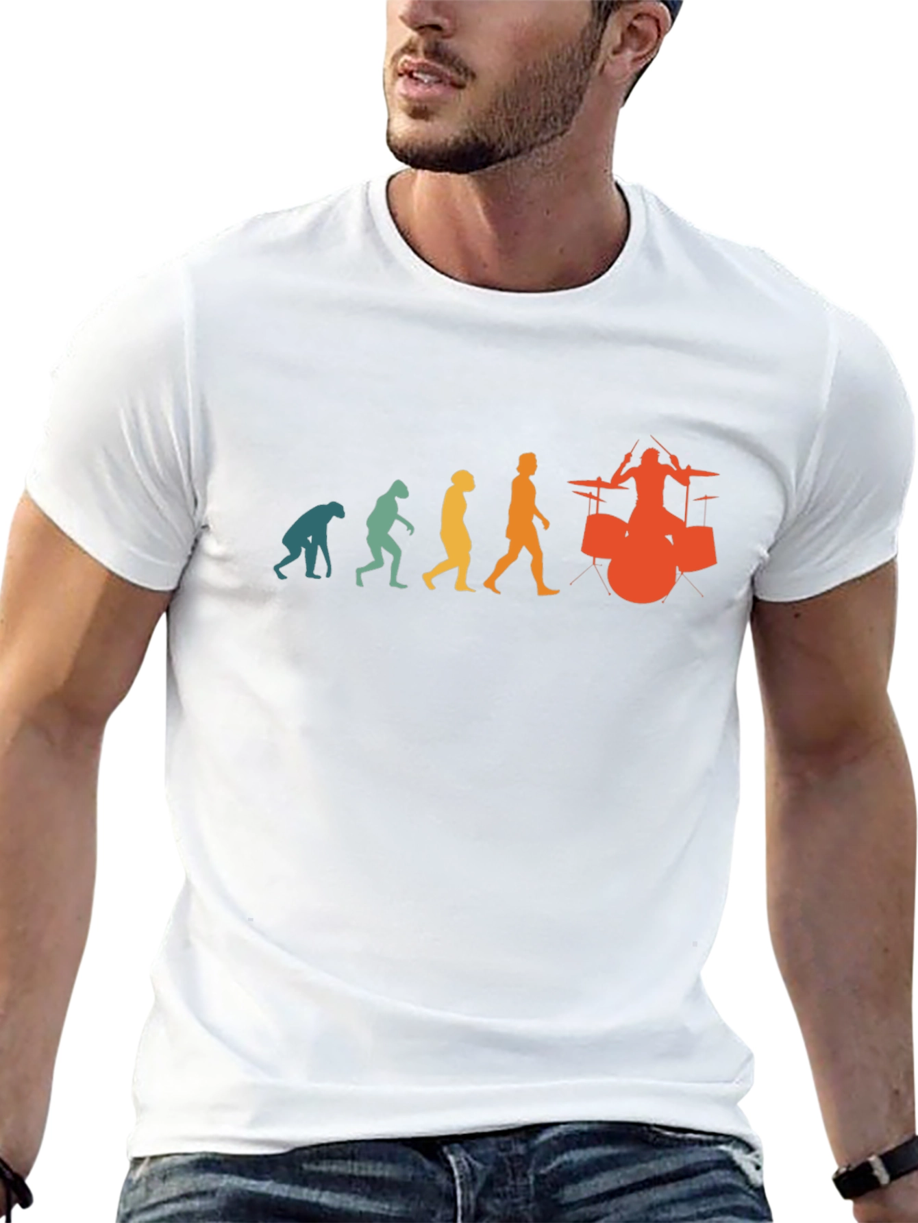 Evolution of Drumming T-Shirt - Black