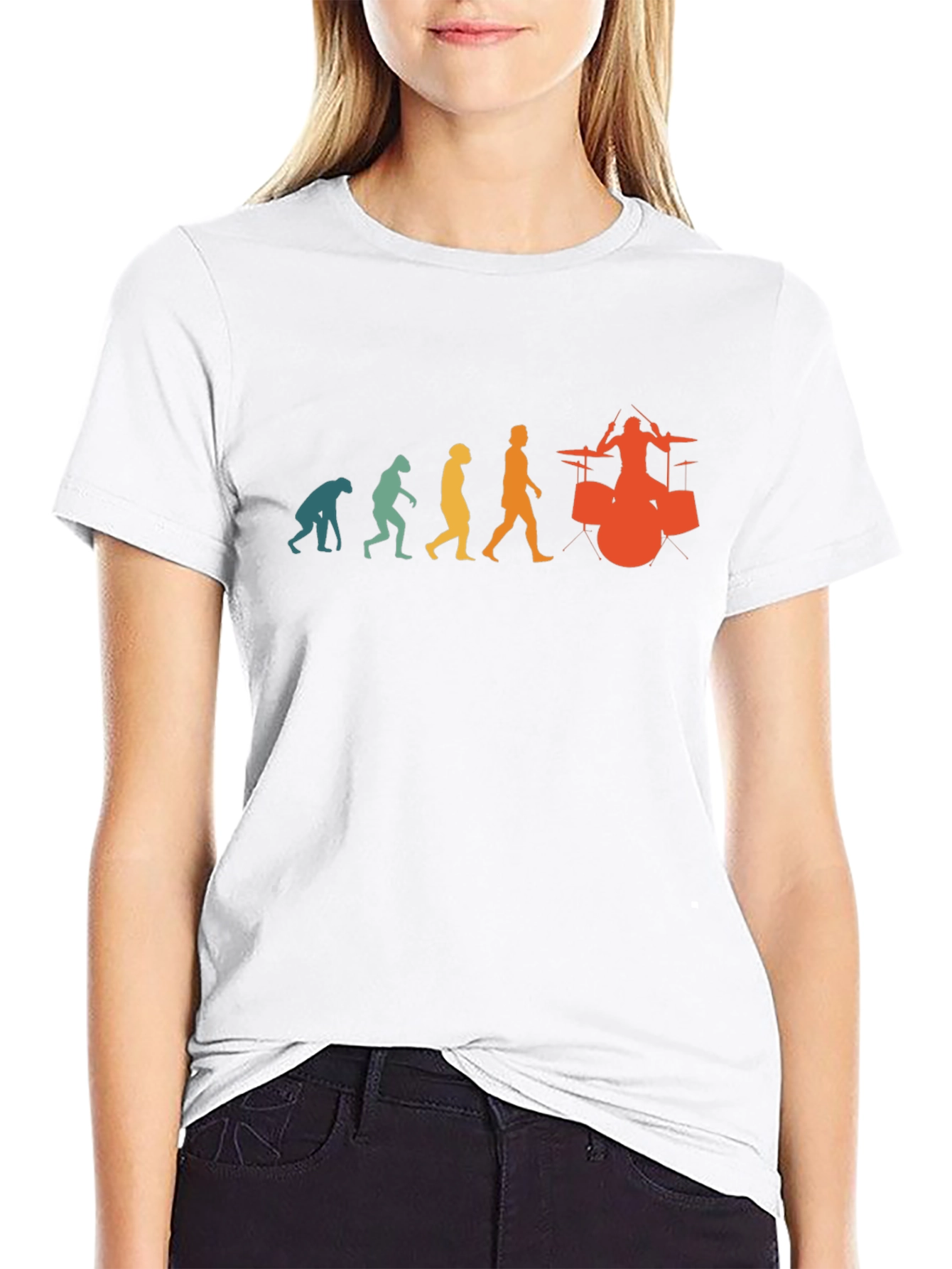 Evolution of Drumming T-Shirt - Black