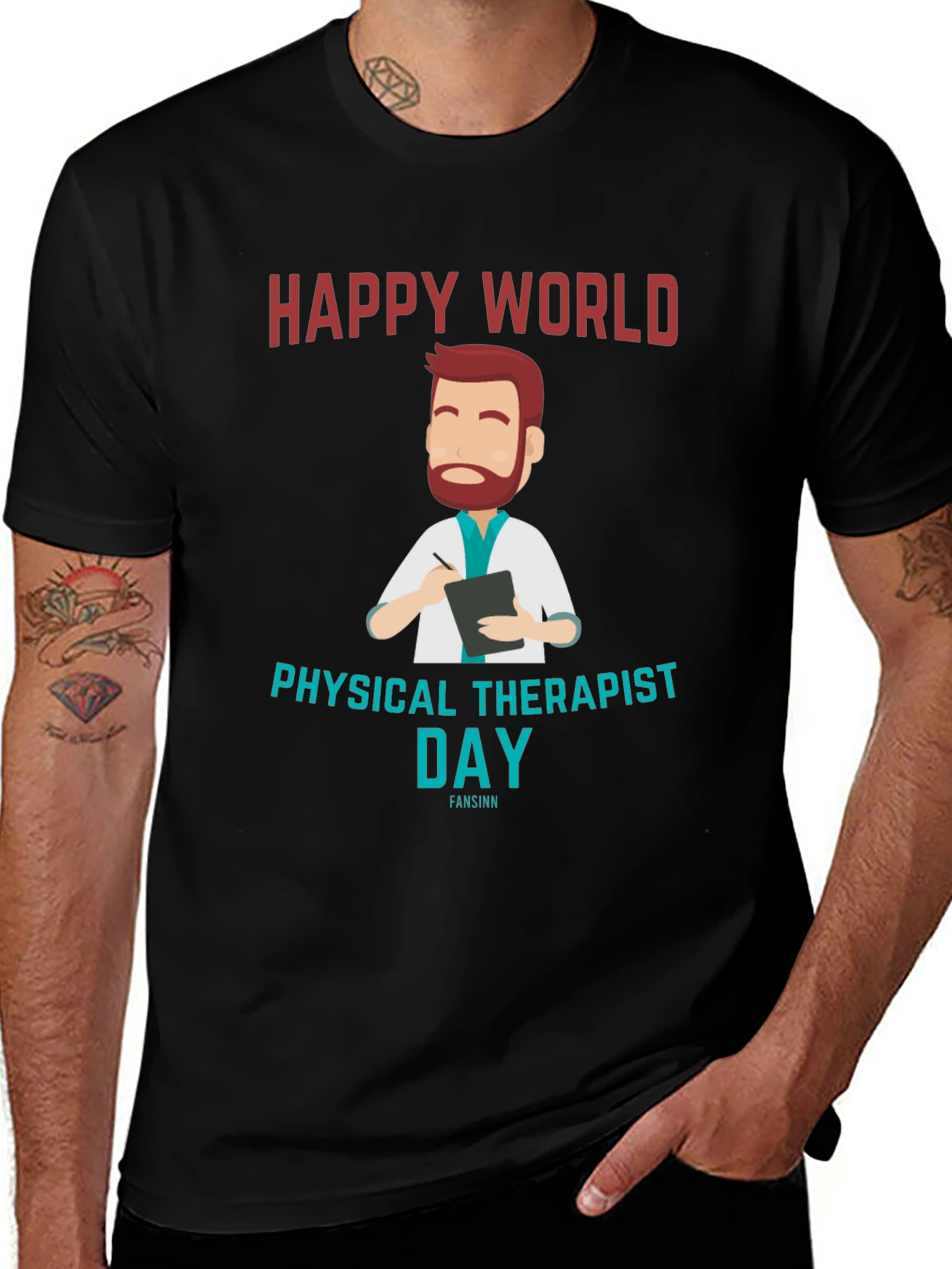 Happy World Physical Therapist Day Black T-Shirt