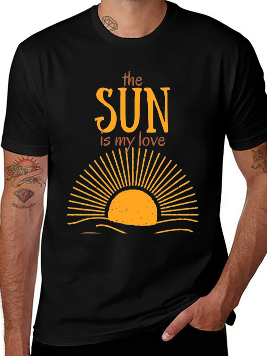 The Sun is My Love Graphic Tee - Black T-Shirt