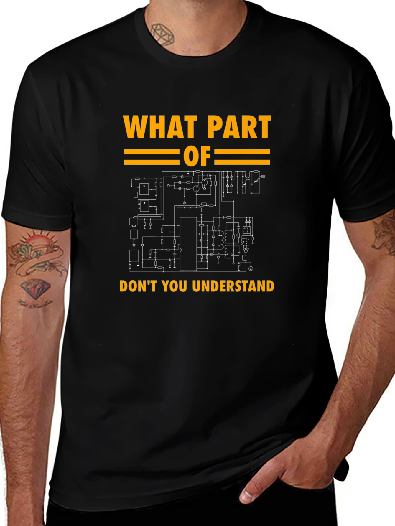 Engineer Schematic T-Shirt - What Part Dont You Understand?