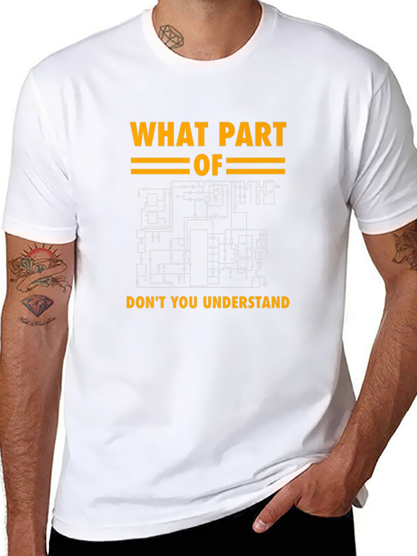 Engineer Schematic T-Shirt - What Part Dont You Understand?