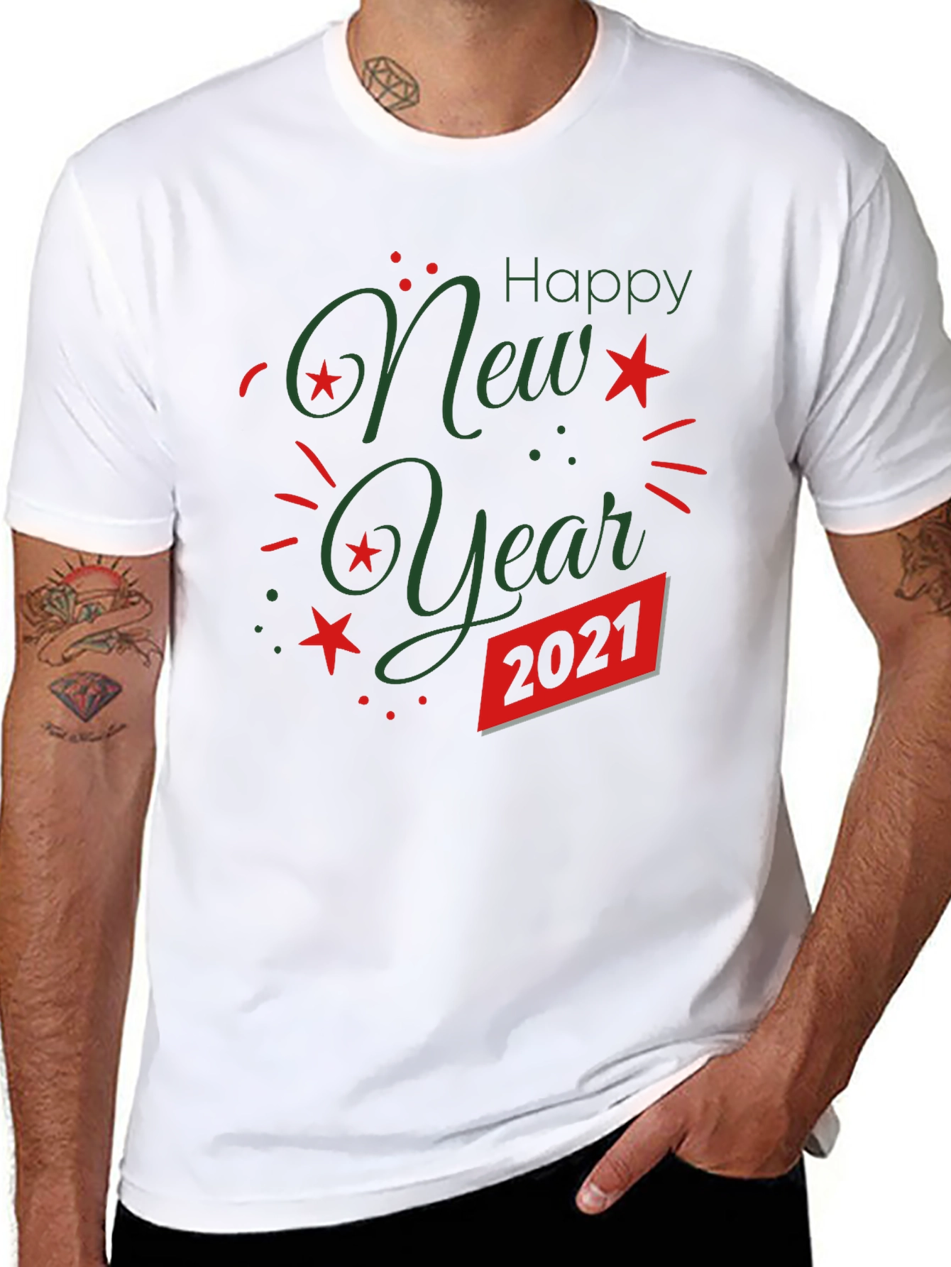 Festive New Year 2021 Graphic Tee