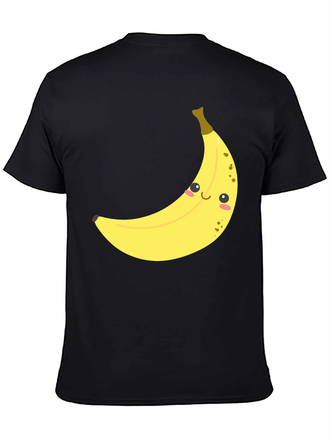 Cute Banana Graphic Tee - Unisex Black T-Shirt