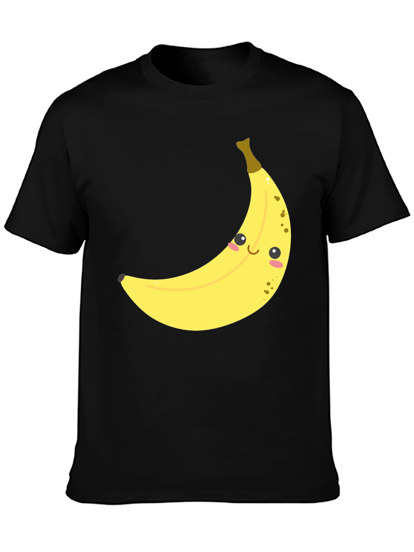 Cute Banana Graphic Tee - Unisex Black T-Shirt