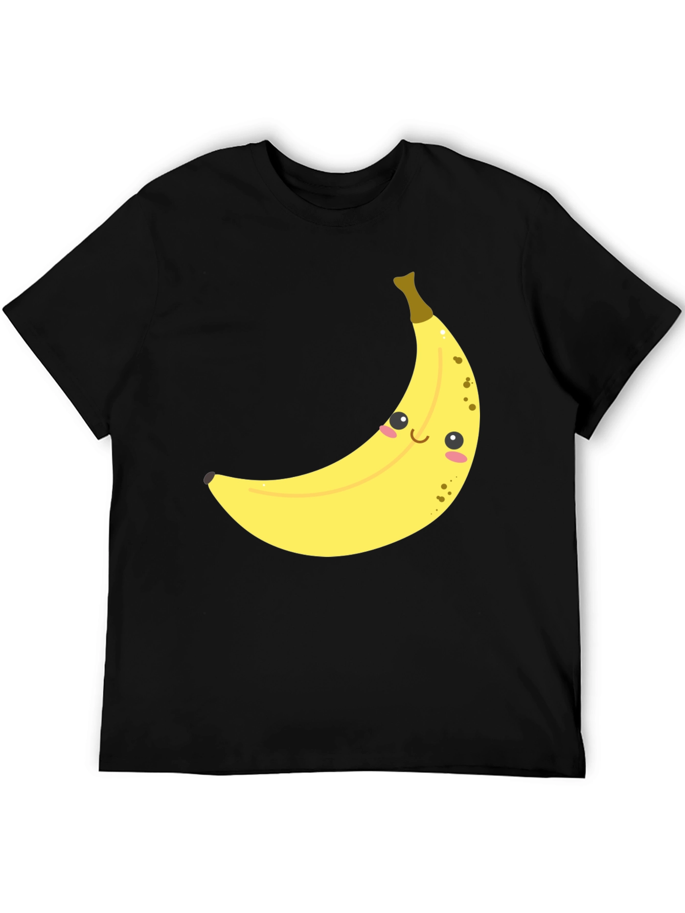 Cute Banana Graphic Tee - Unisex Black T-Shirt