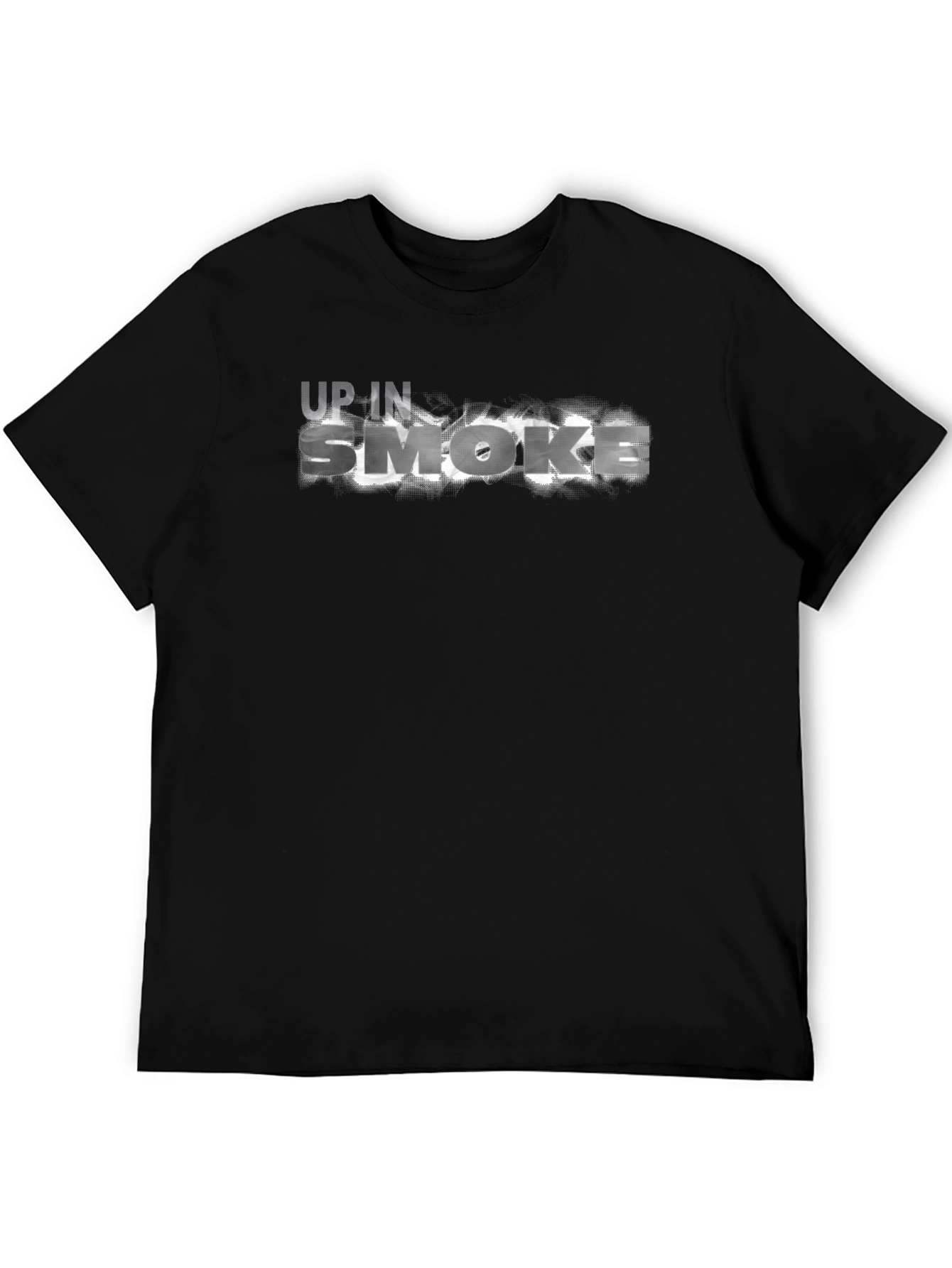 Up In Smoke Graphic Tee - Black