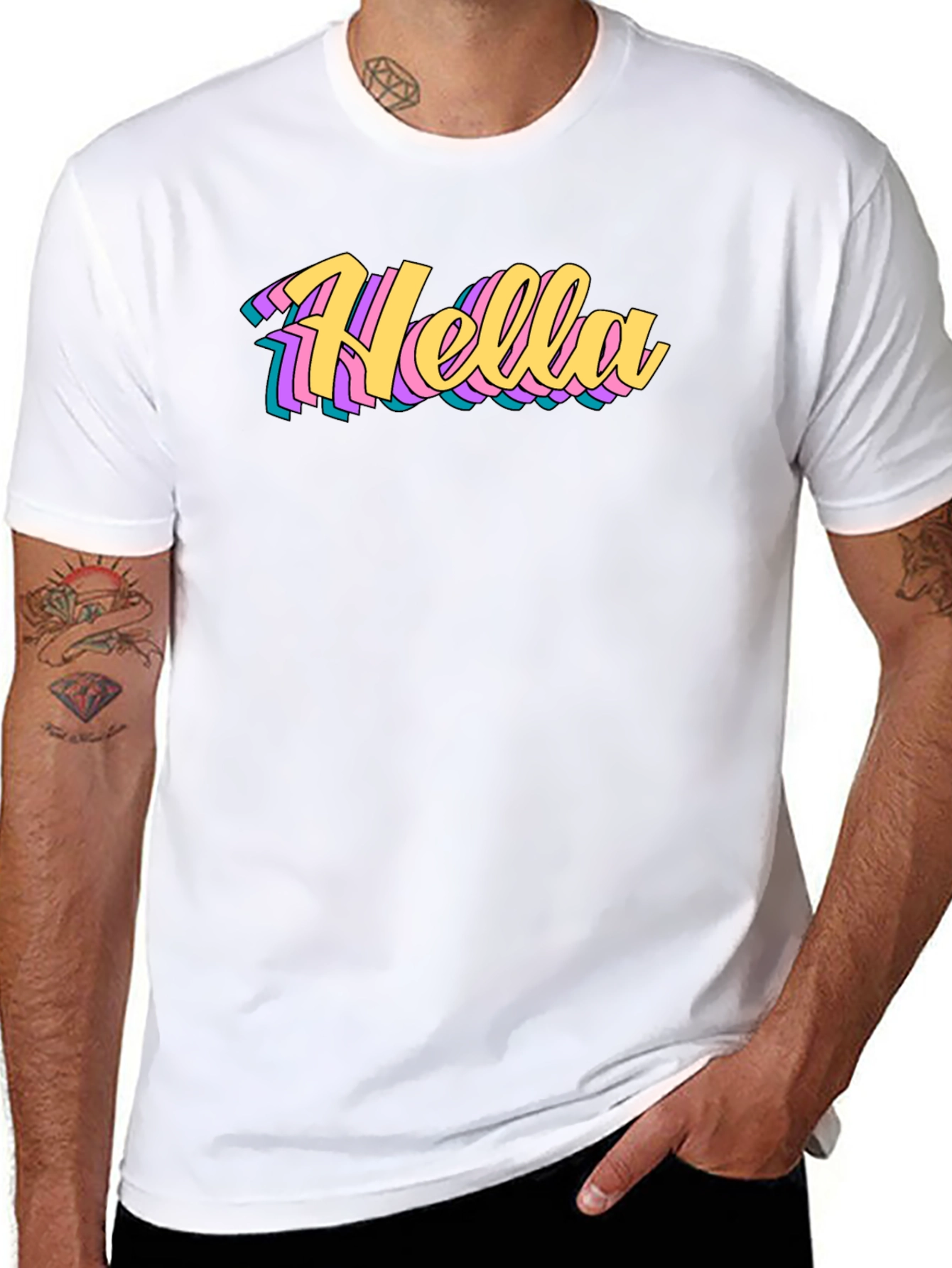 Hella Stylish Graphic Tee - Retro Design