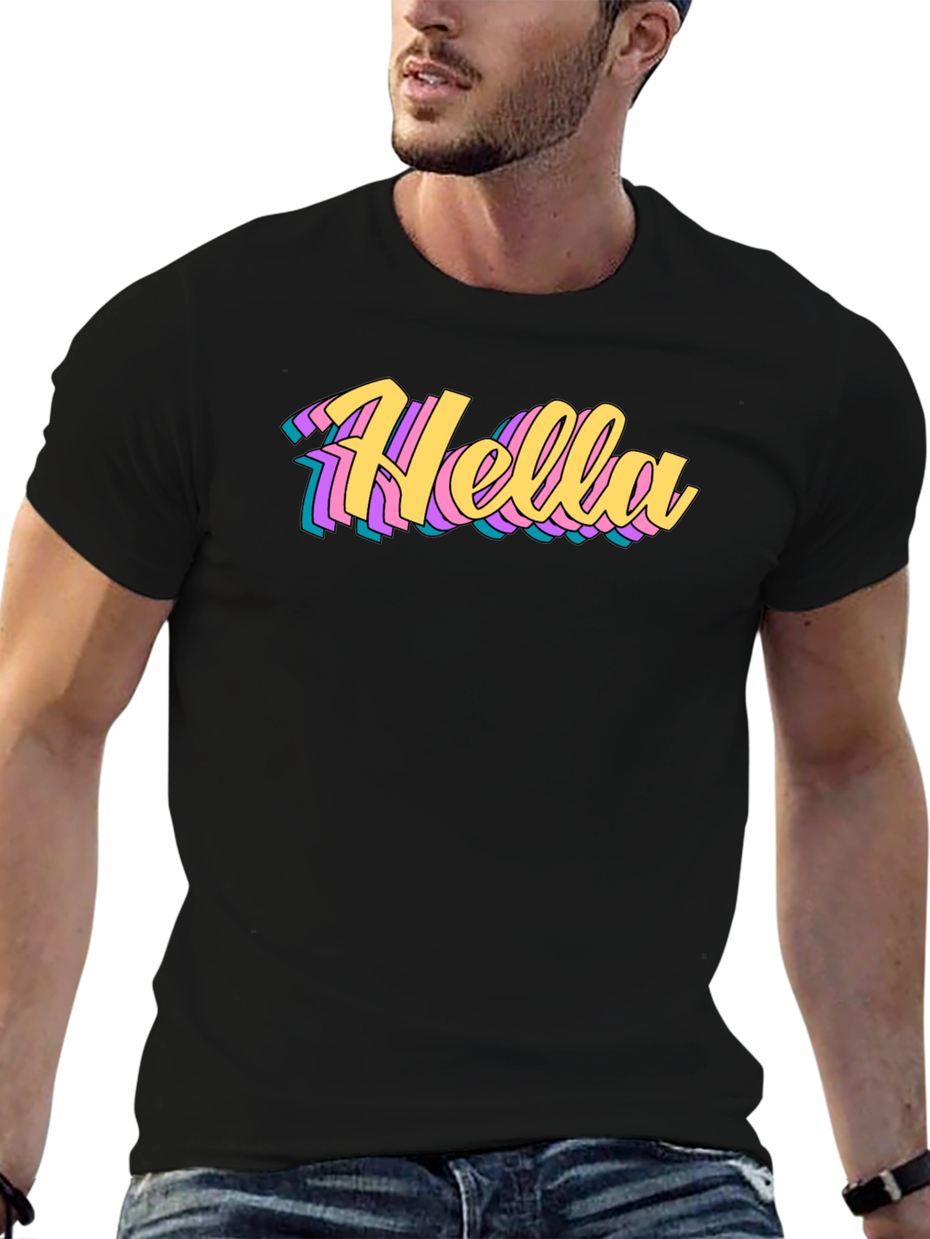 Hella Stylish Graphic Tee - Retro Design