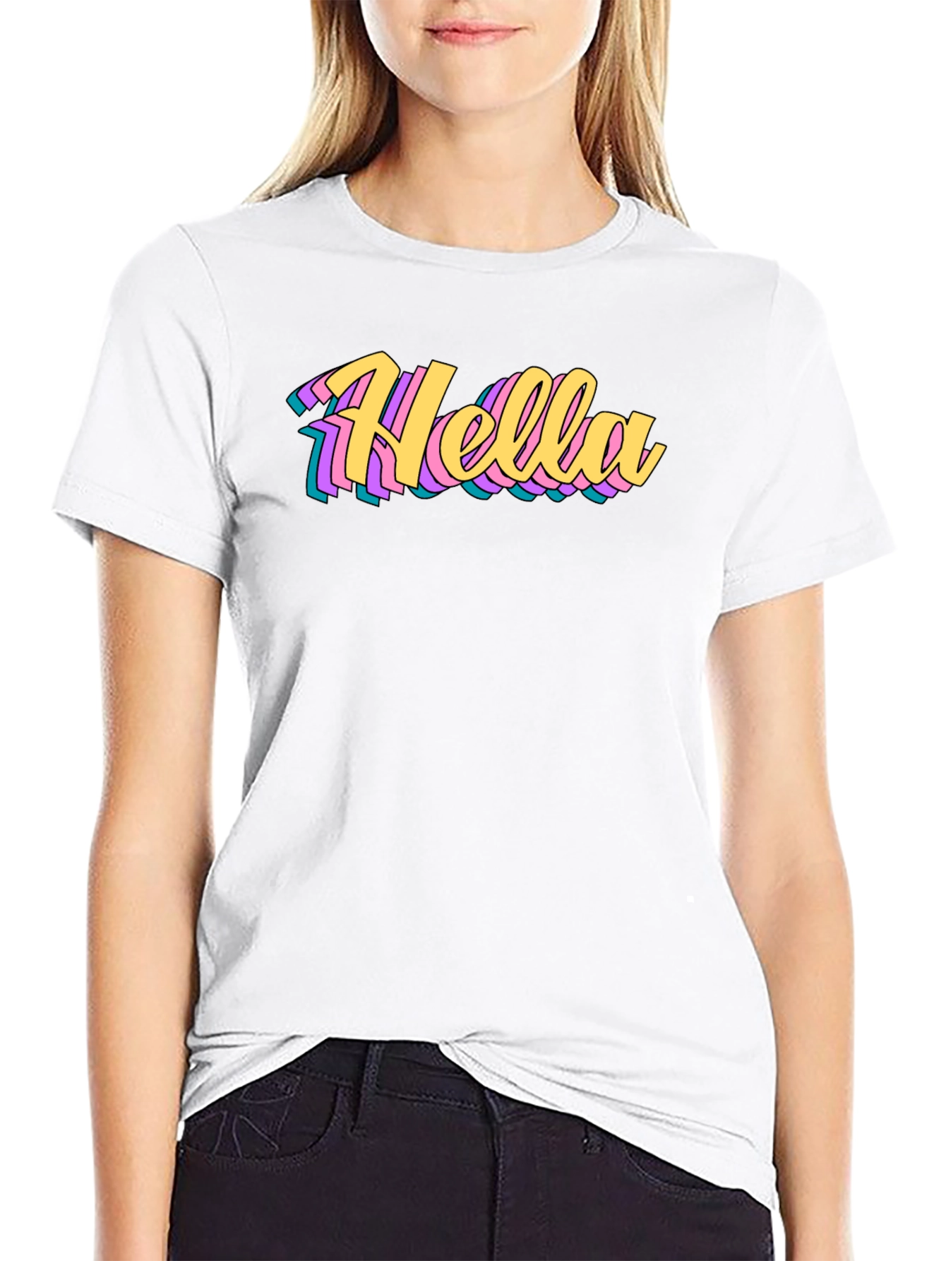 Hella Stylish Graphic Tee - Retro Design