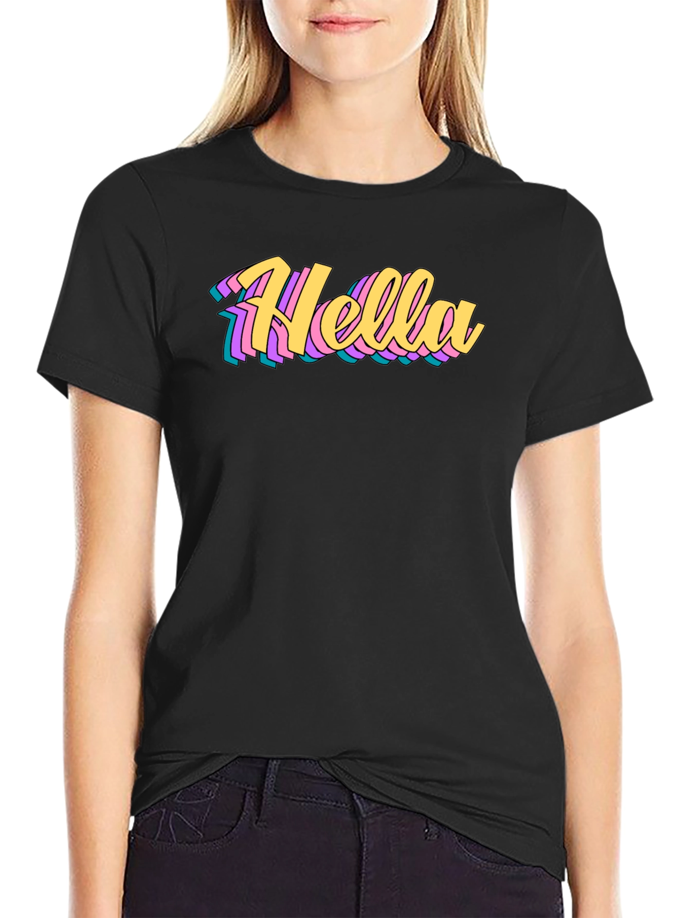 Hella Stylish Graphic Tee - Retro Design