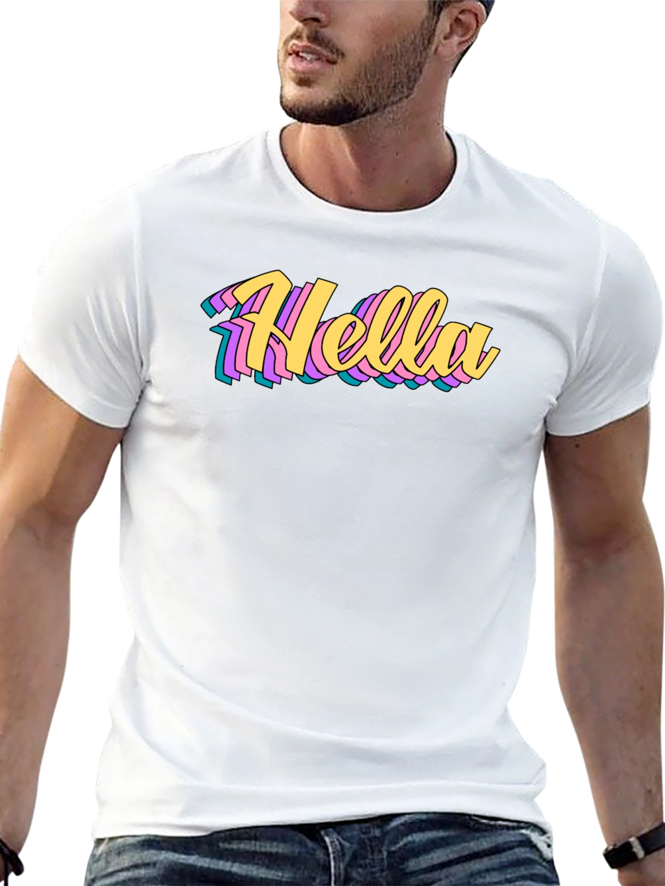Hella Stylish Graphic Tee - Retro Design