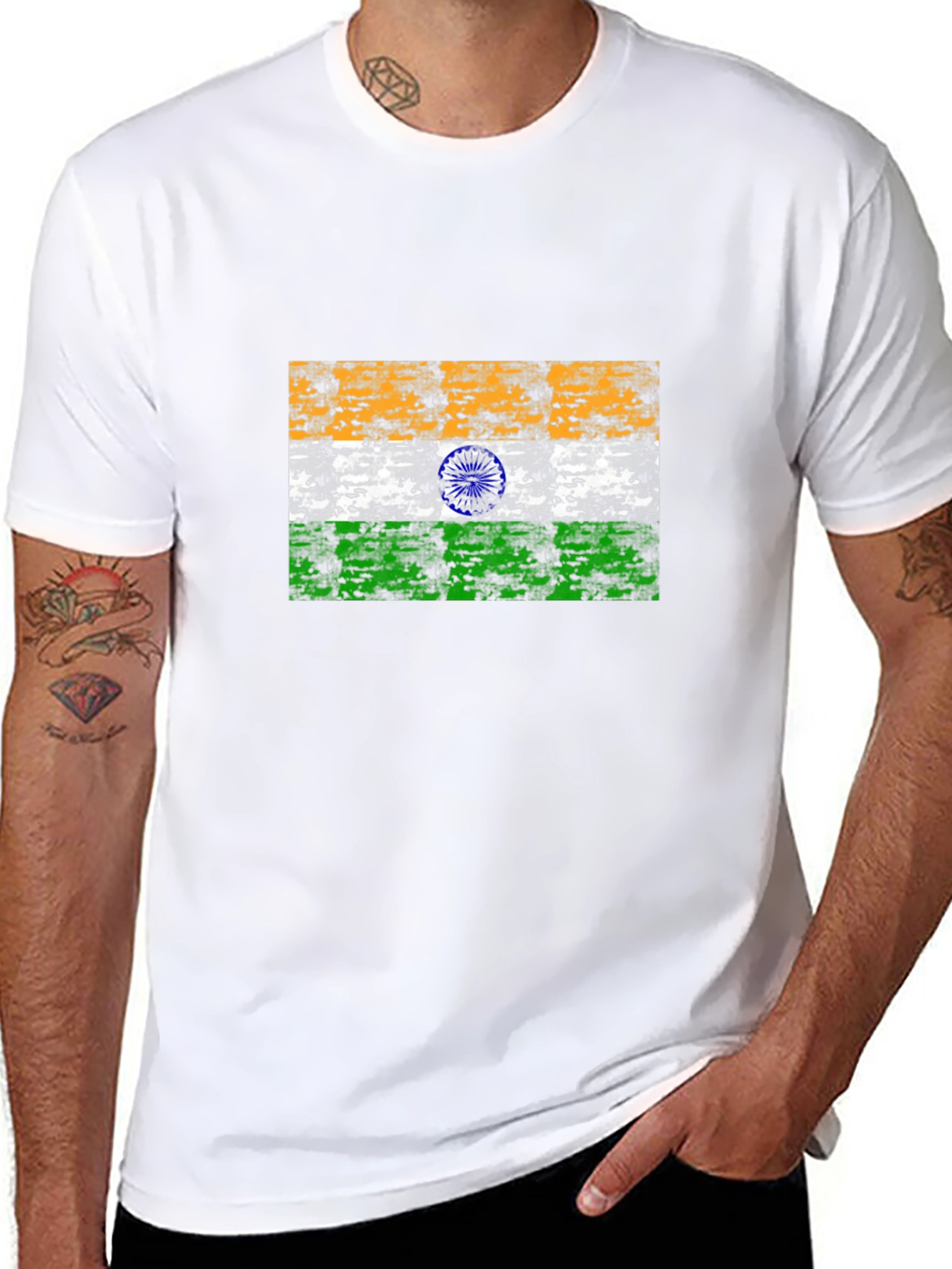 India Flag T-Shirt - Patriotic Design