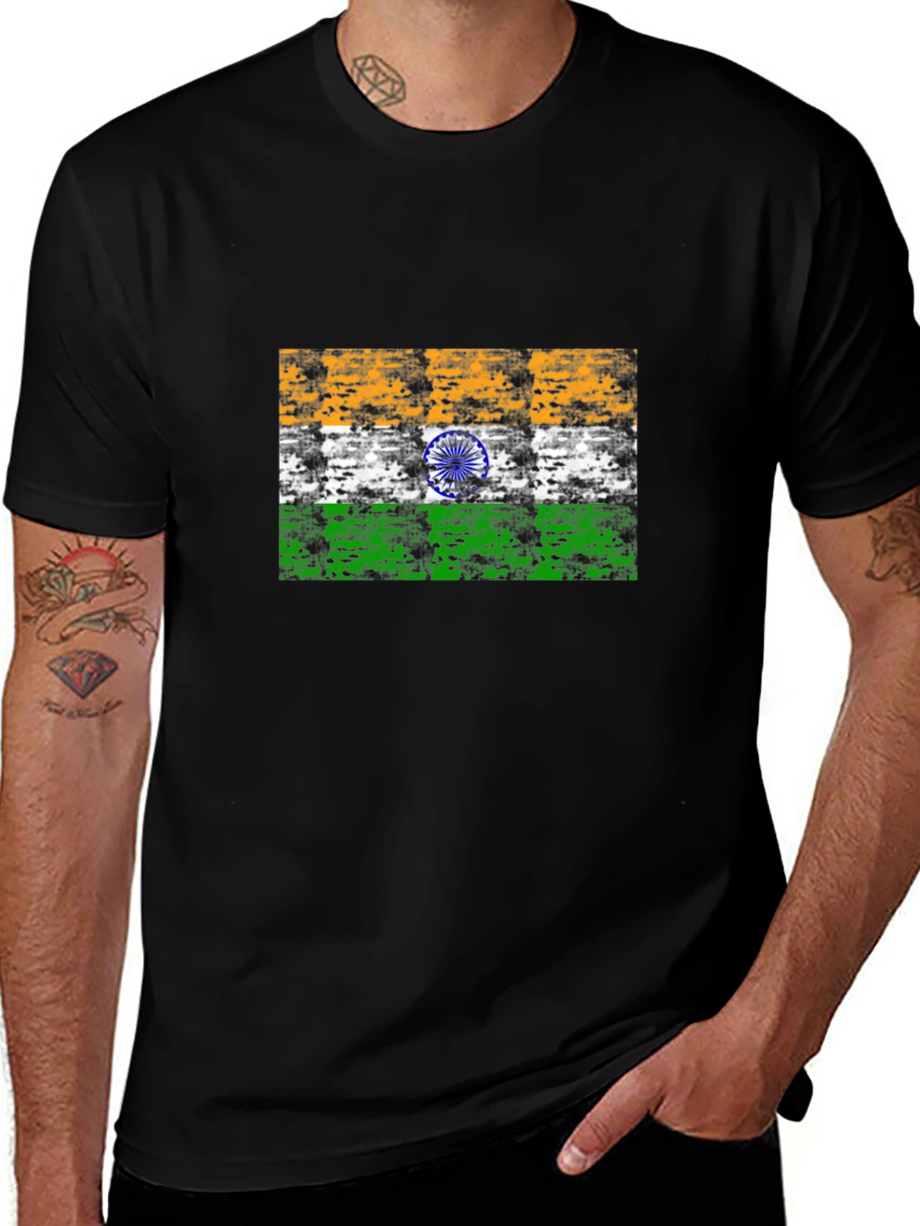 India Flag T-Shirt - Patriotic Design