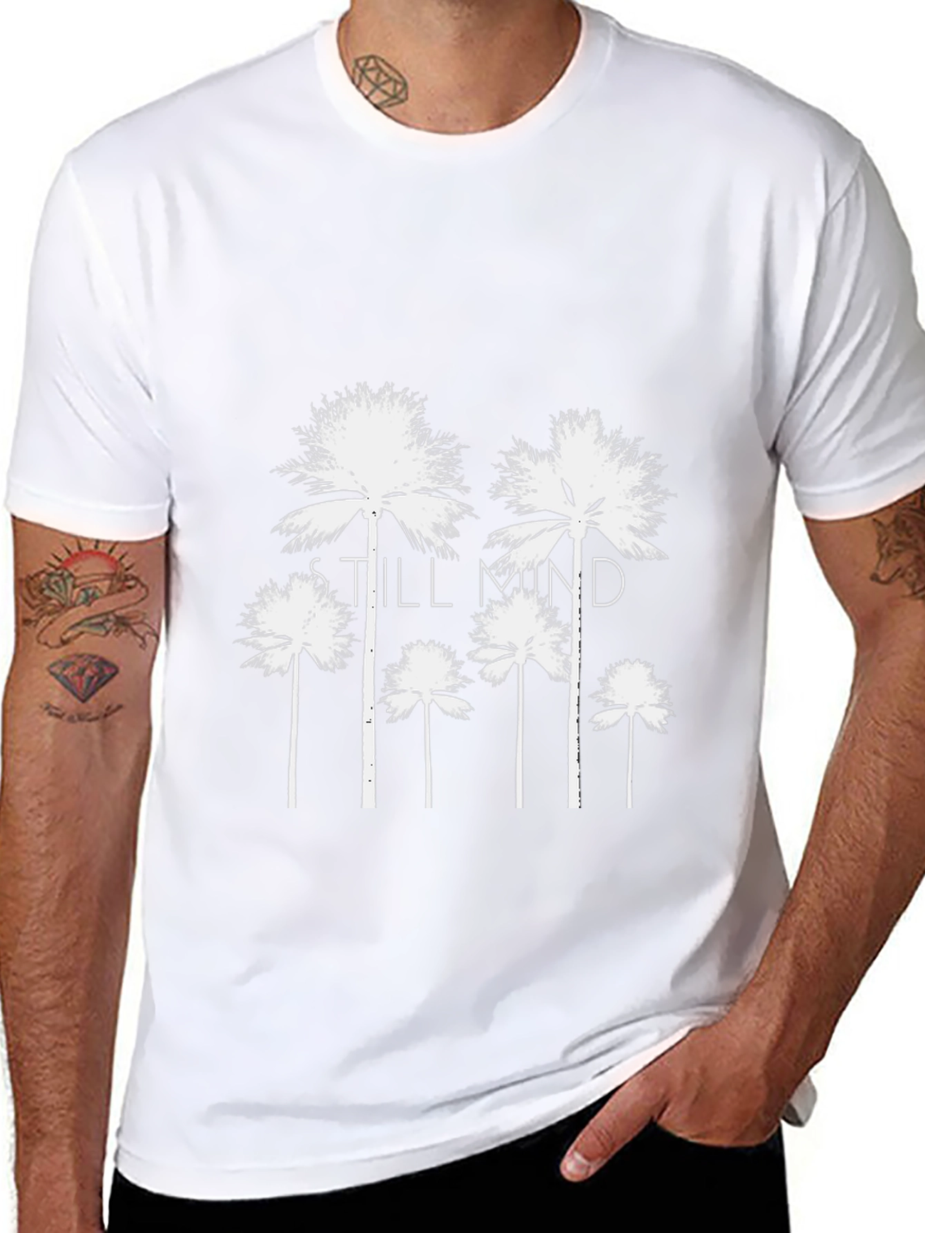 Still Mind Palm Tree Graphic Tee