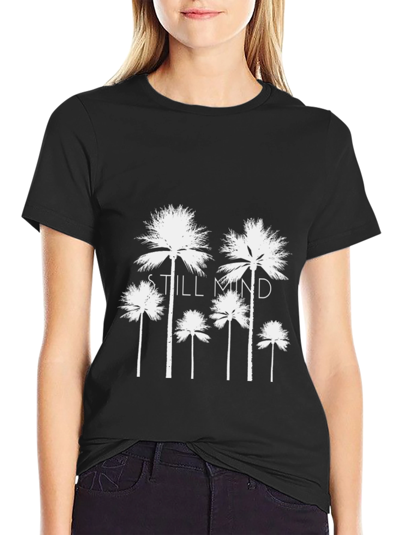 Still Mind Palm Tree Graphic Tee