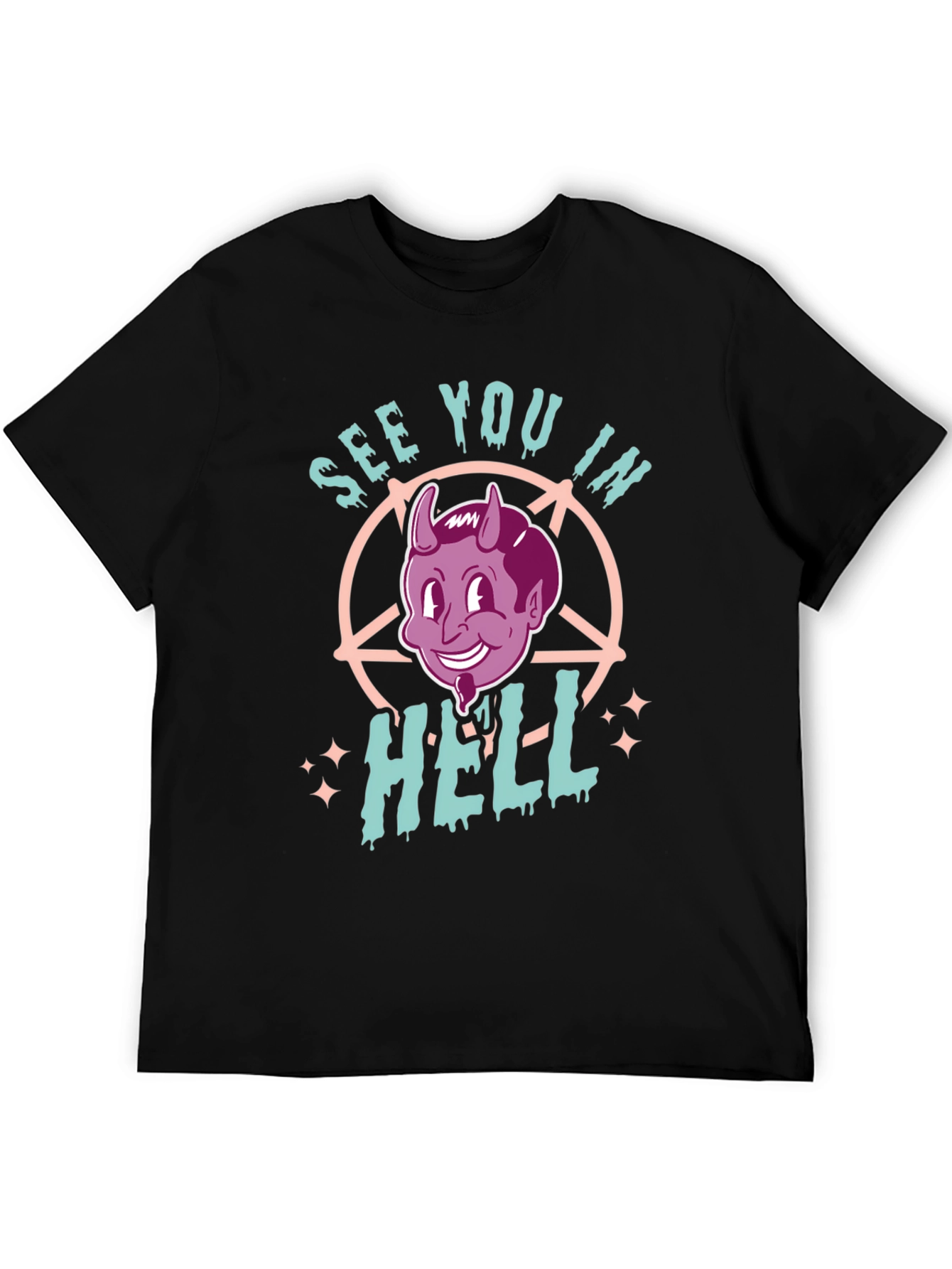 See You in Hell Graphic Tee - Black