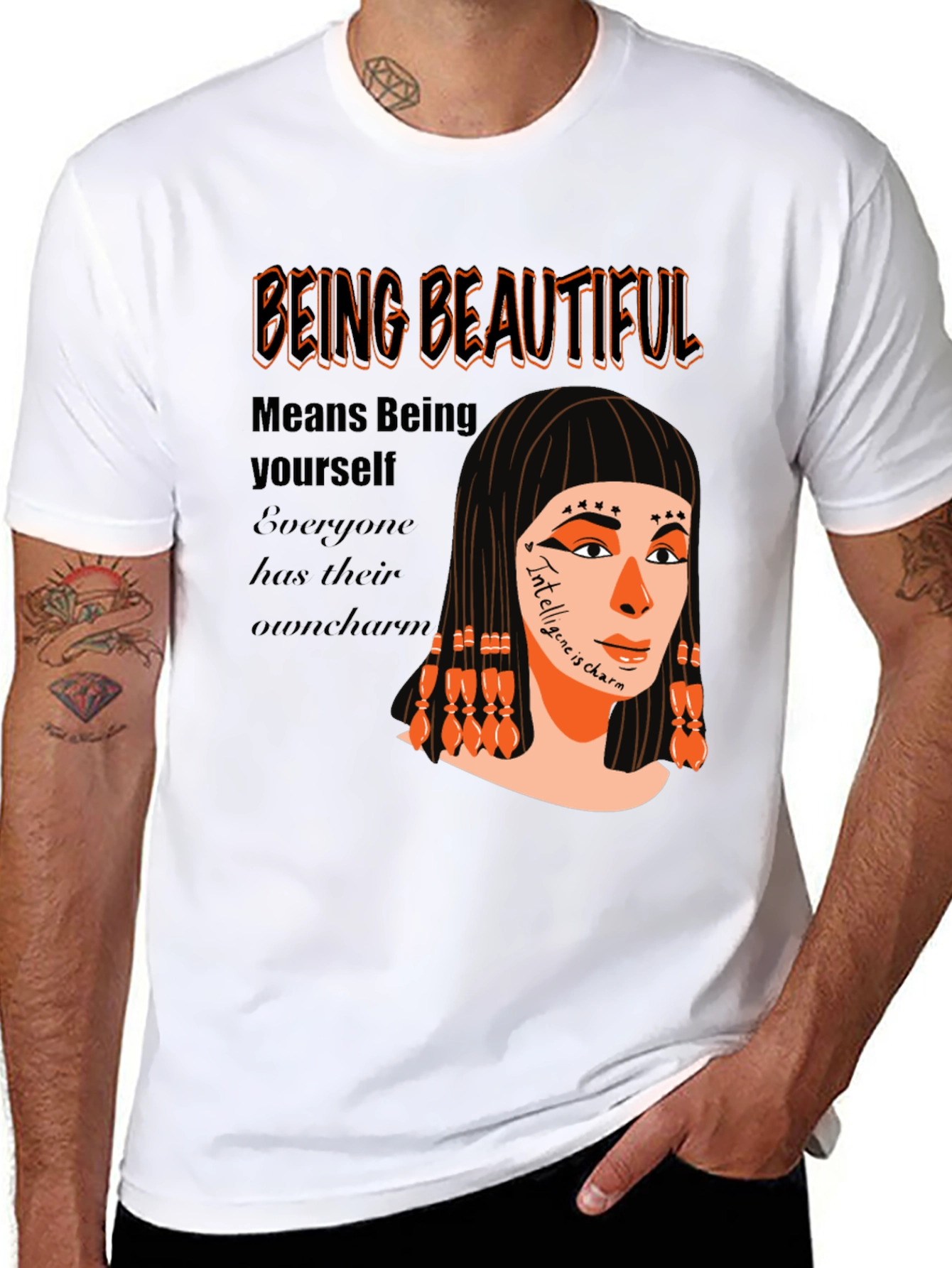 Unique Graphic T-Shirt - Being Beautiful Design