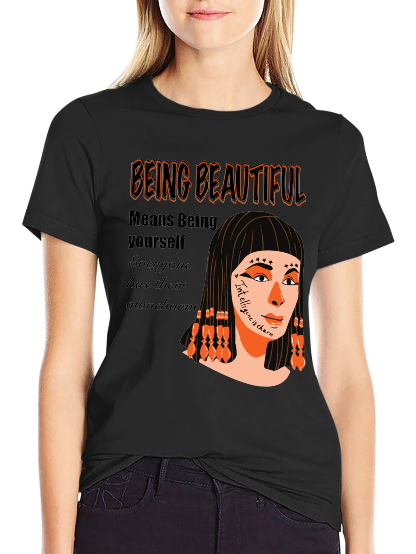 Unique Graphic T-Shirt - Being Beautiful Design