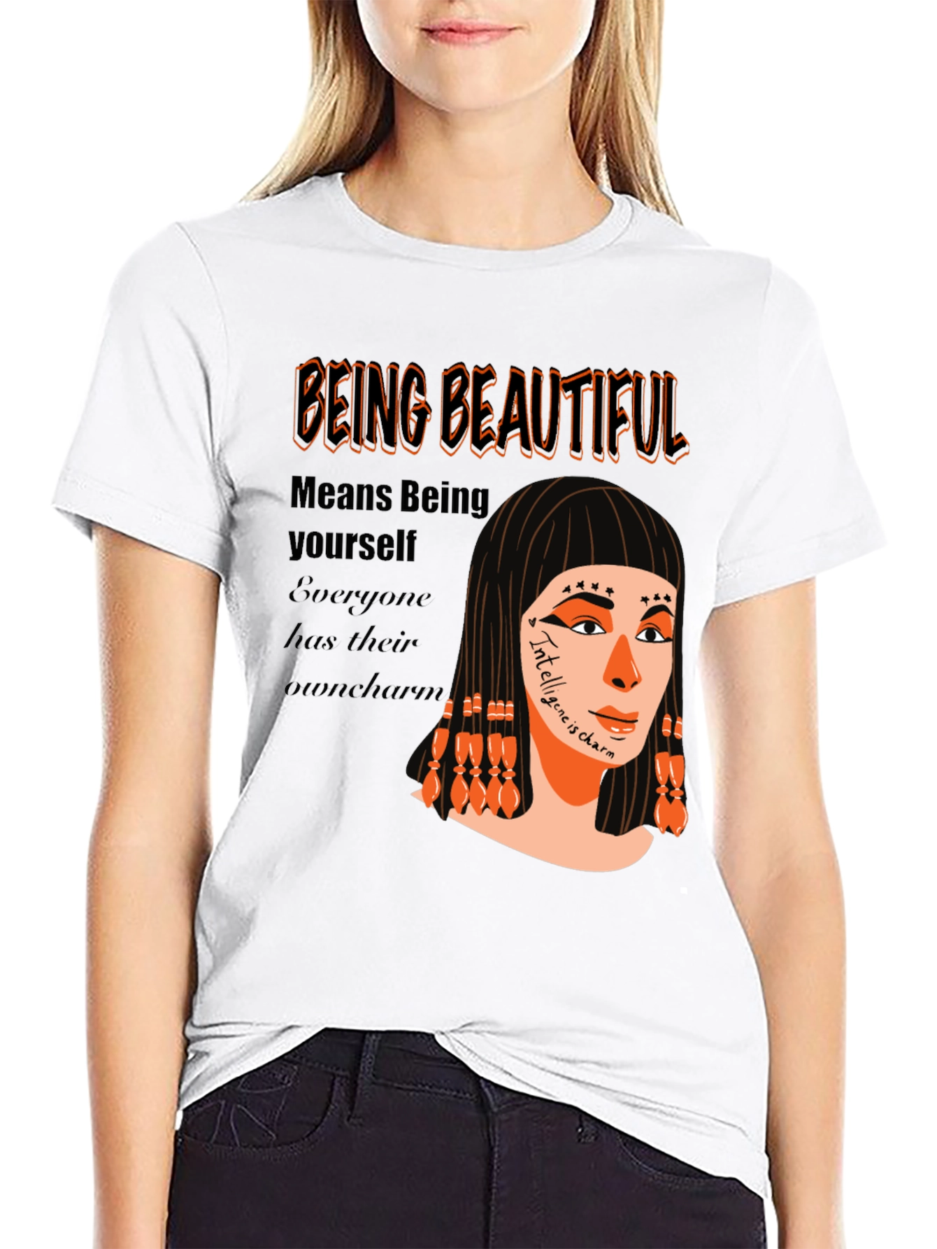 Unique Graphic T-Shirt - Being Beautiful Design