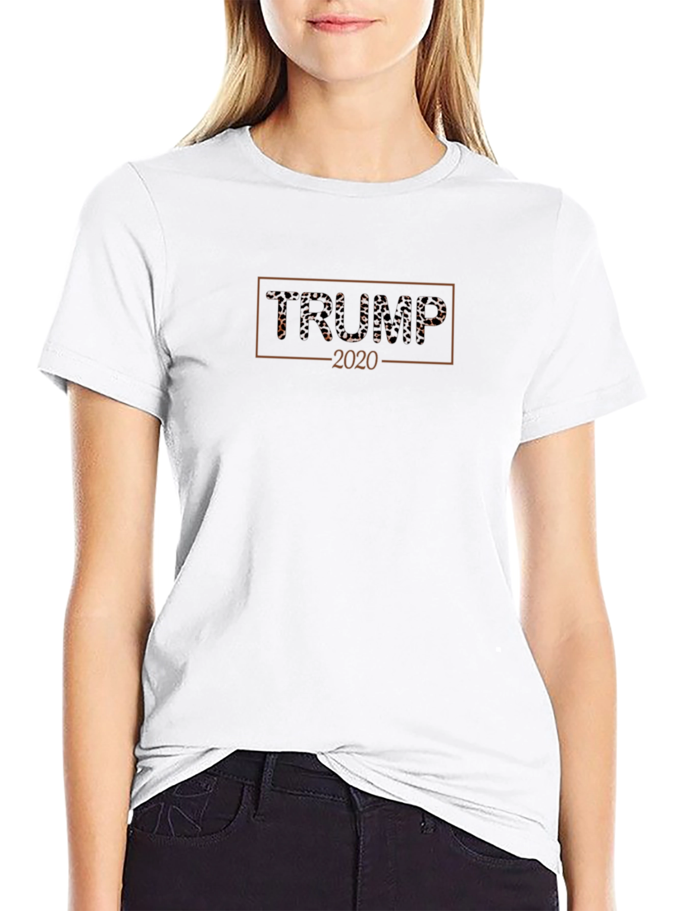 Trump 2020 Leopard Print Graphic Tee