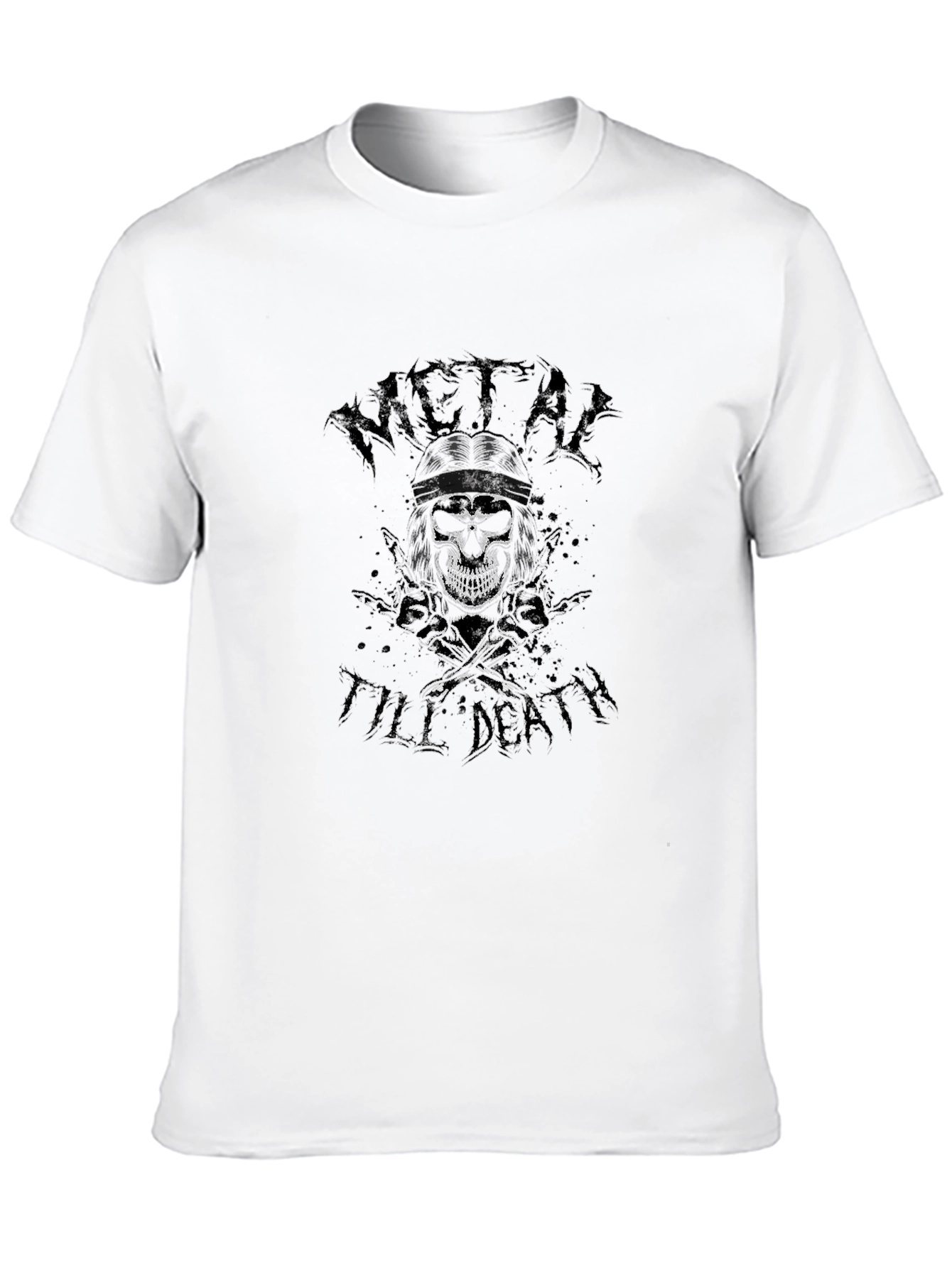 Metal Till Death Black Graphic Tee