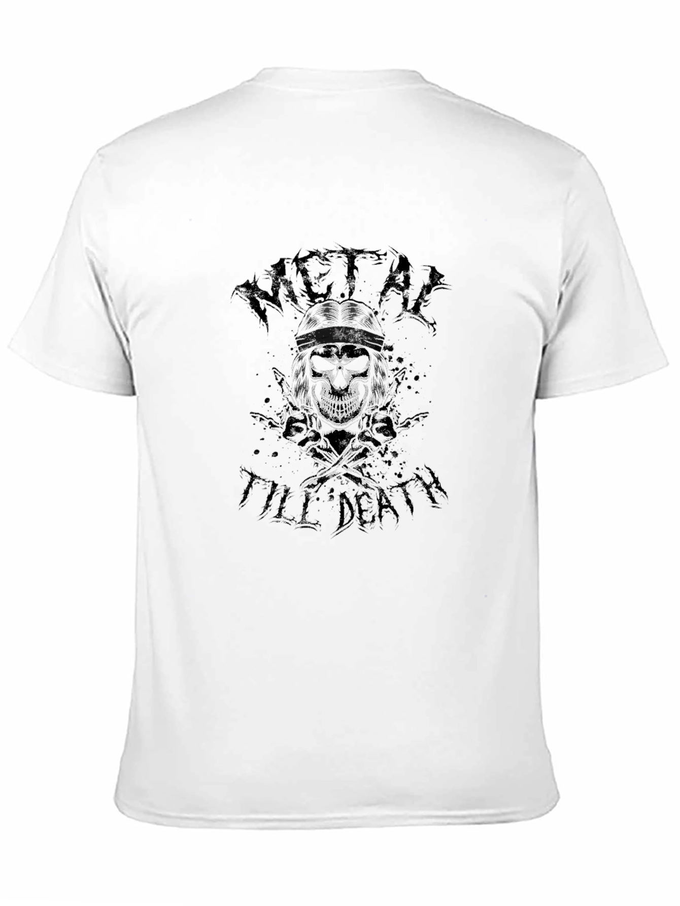 Metal Till Death Black Graphic Tee