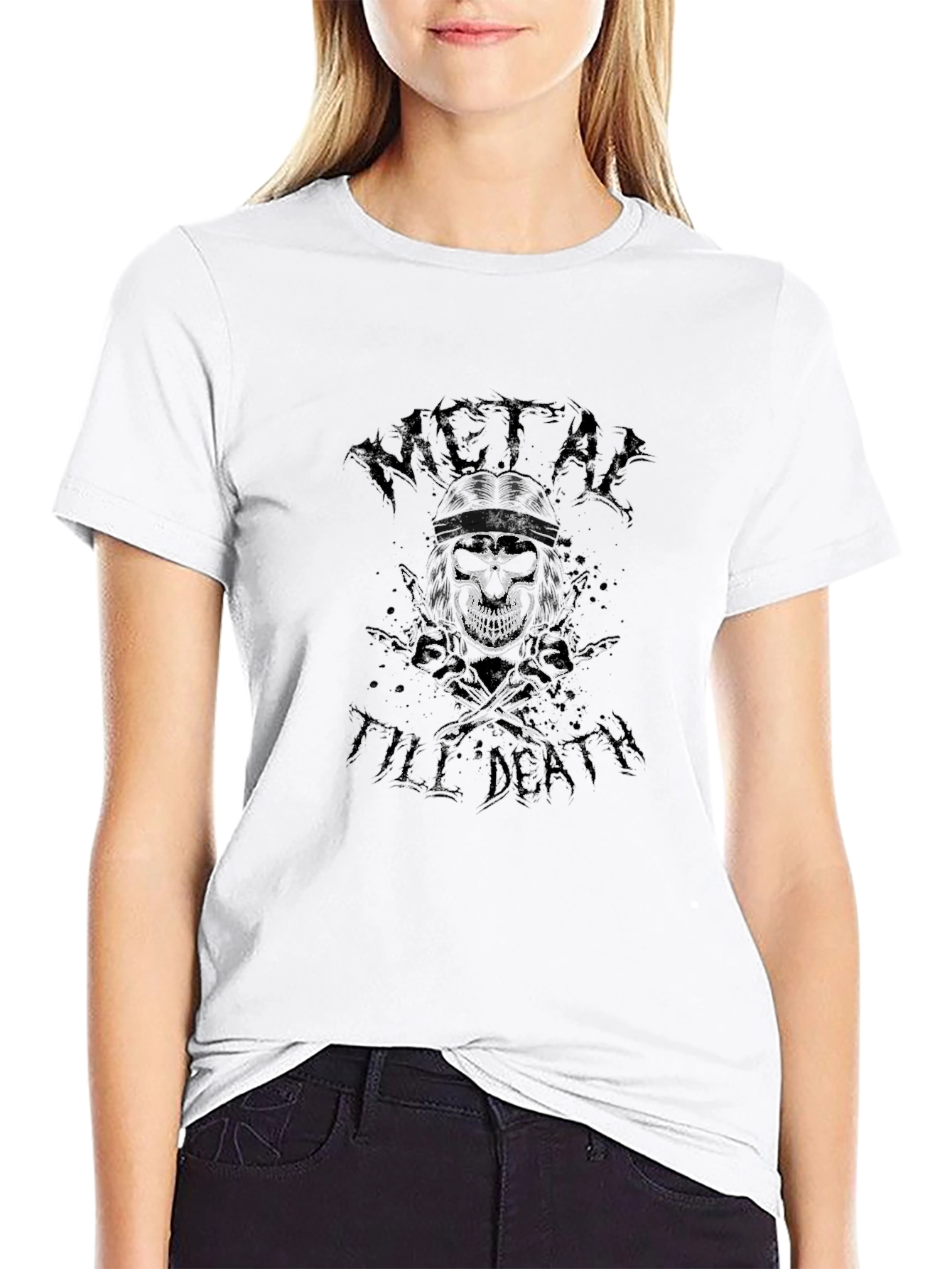 Metal Till Death Black Graphic Tee