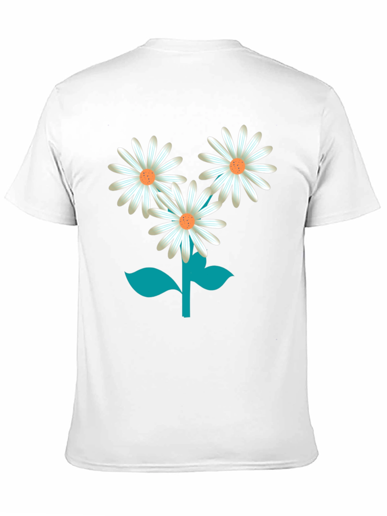 Daisy Flower Graphic Tee - Stylish Unisex Black T-Shirt