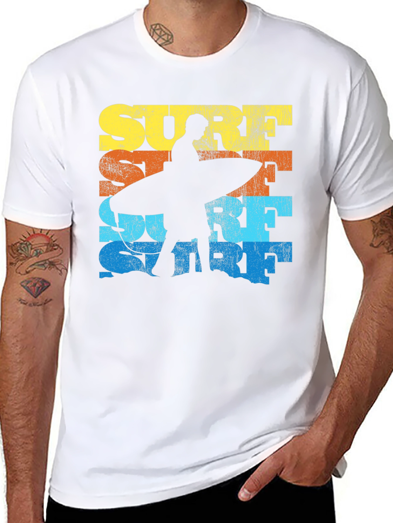 Surf T-Shirt Retro Design