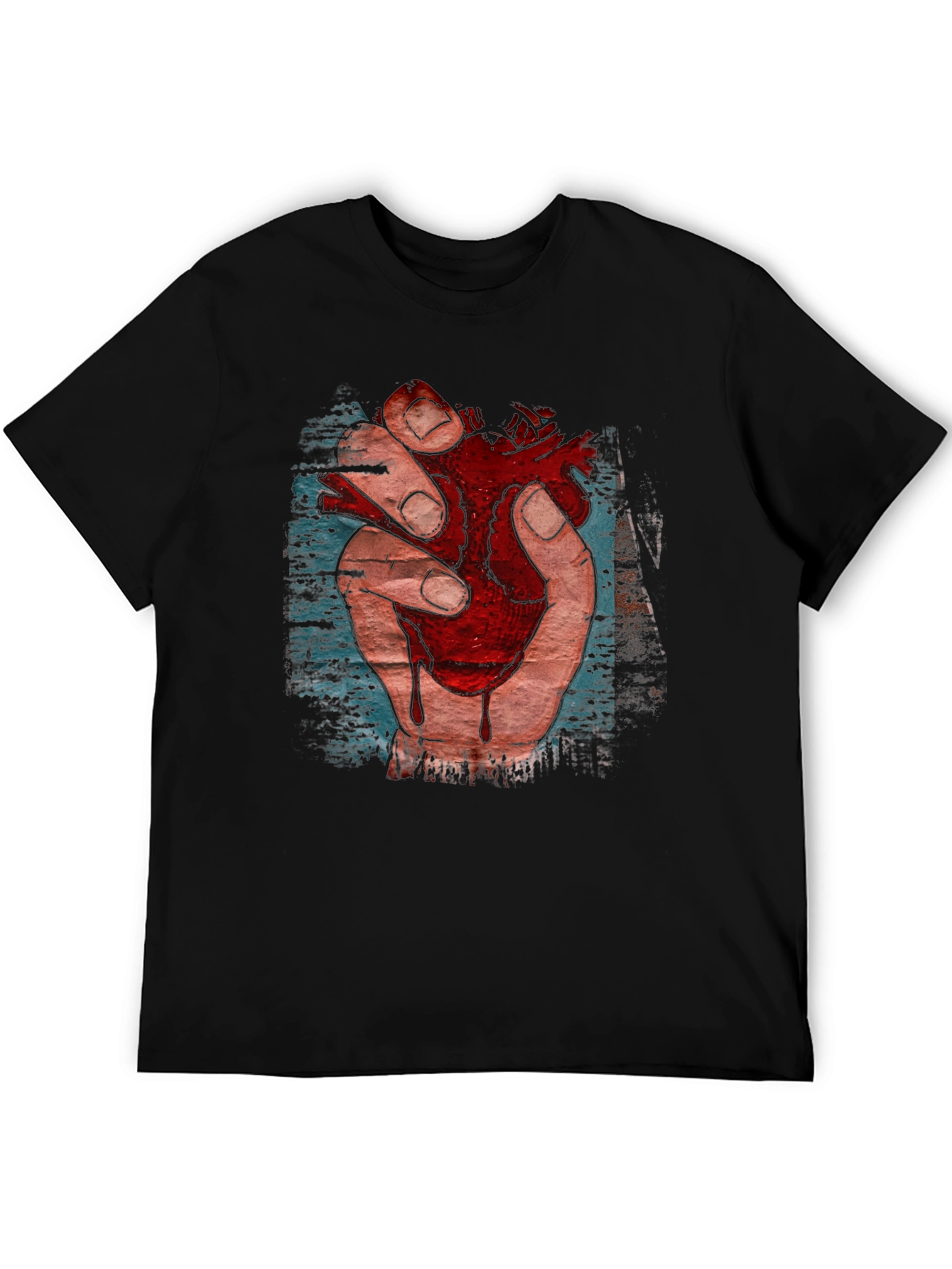Anatomical Heart Graphic T-Shirt - Black