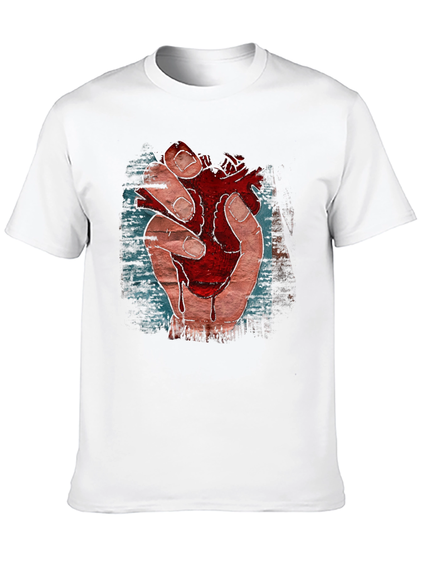 Anatomical Heart Graphic T-Shirt - Black