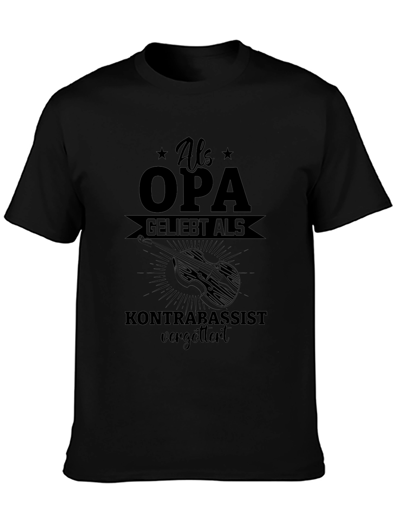 Als Opa Geliebt Kontrabassist T-Shirt