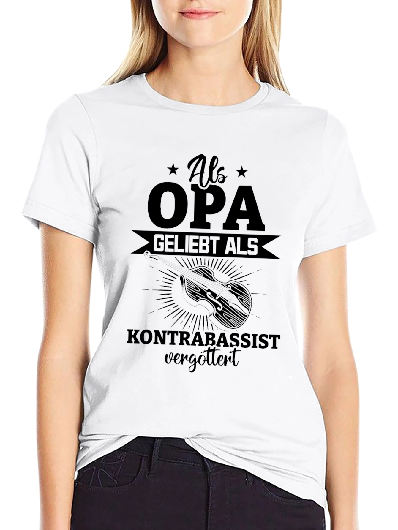 Als Opa Geliebt Kontrabassist T-Shirt
