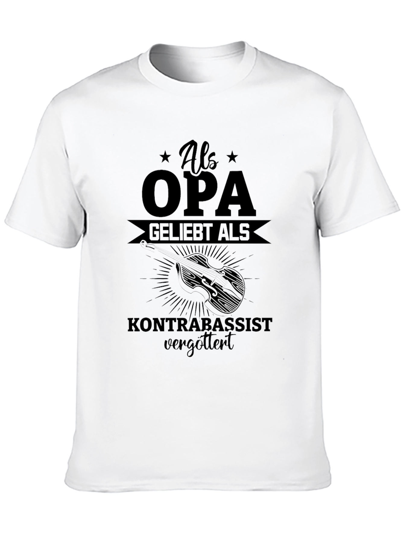 Als Opa Geliebt Kontrabassist T-Shirt