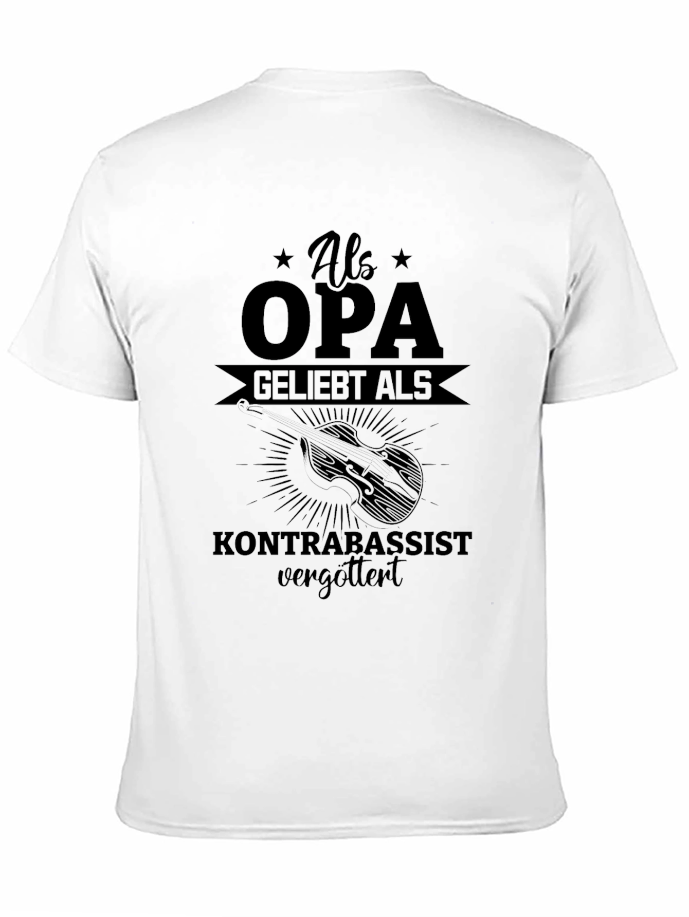Als Opa Geliebt Kontrabassist T-Shirt