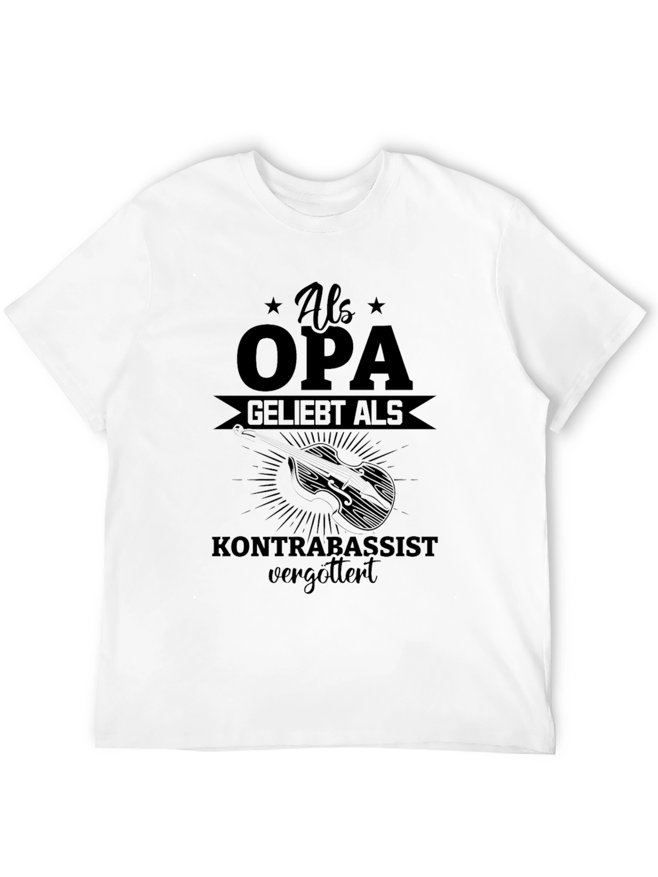 Als Opa Geliebt Kontrabassist T-Shirt