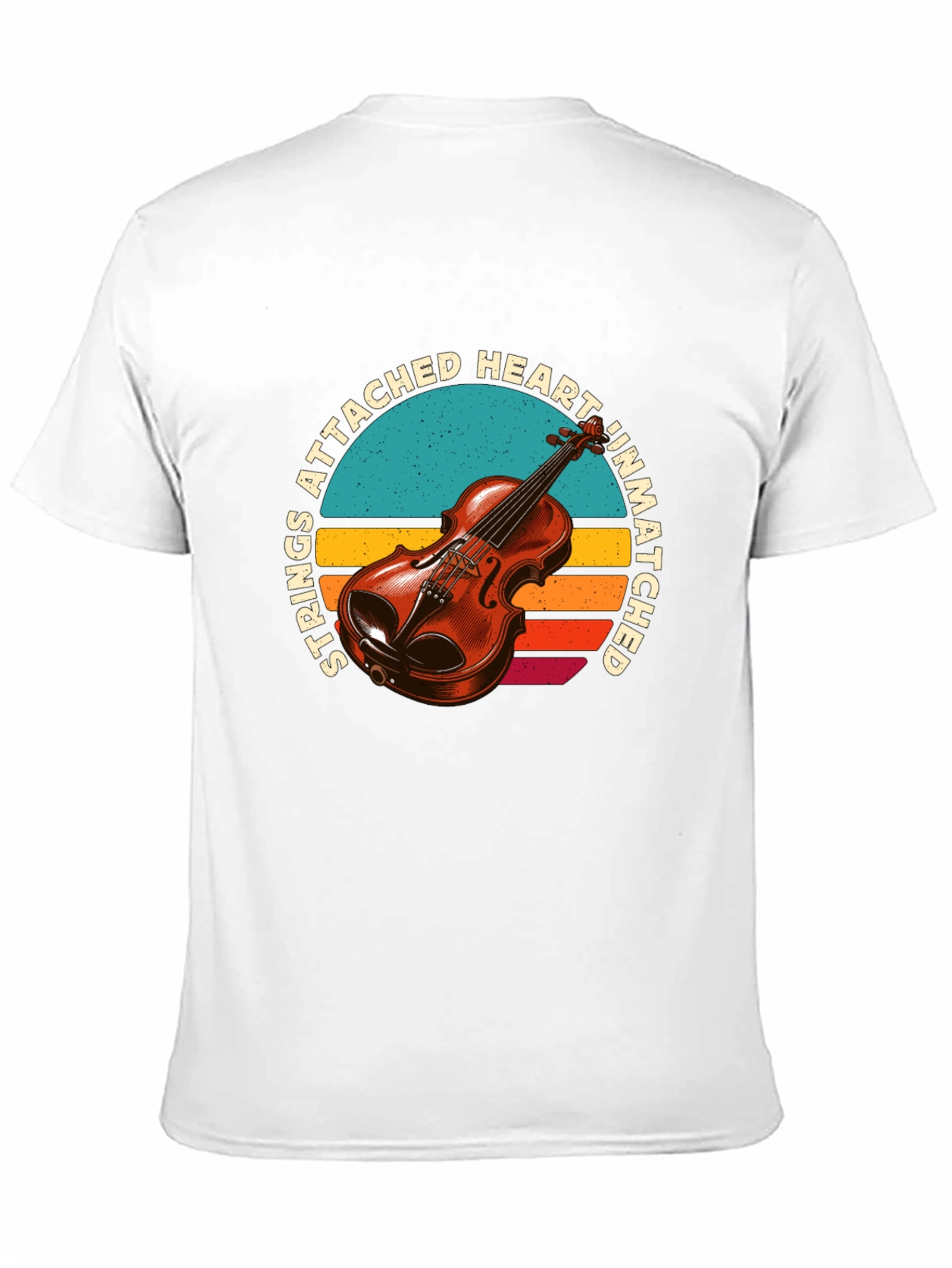 Strings Attached Heart Violin Graphic Tee