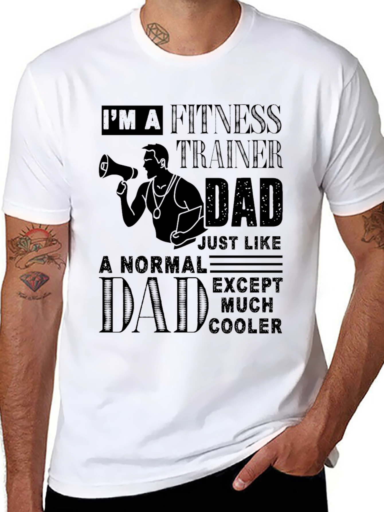 Fitness Trainer Dad Graphic T-Shirt