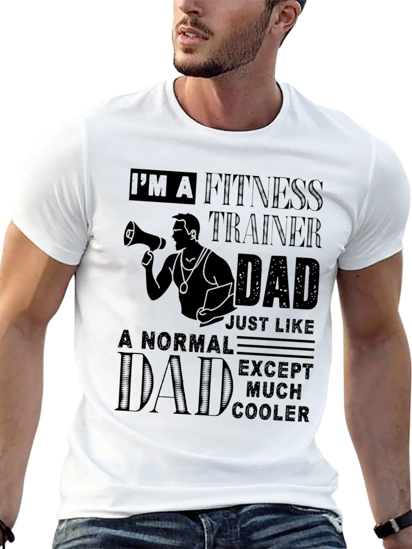 Fitness Trainer Dad Graphic T-Shirt