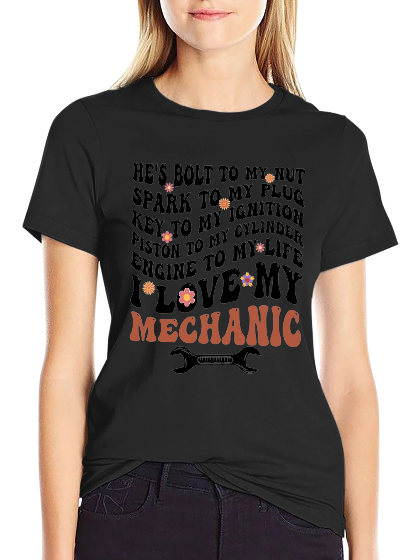 I Love My Mechanic Graphic T-Shirt