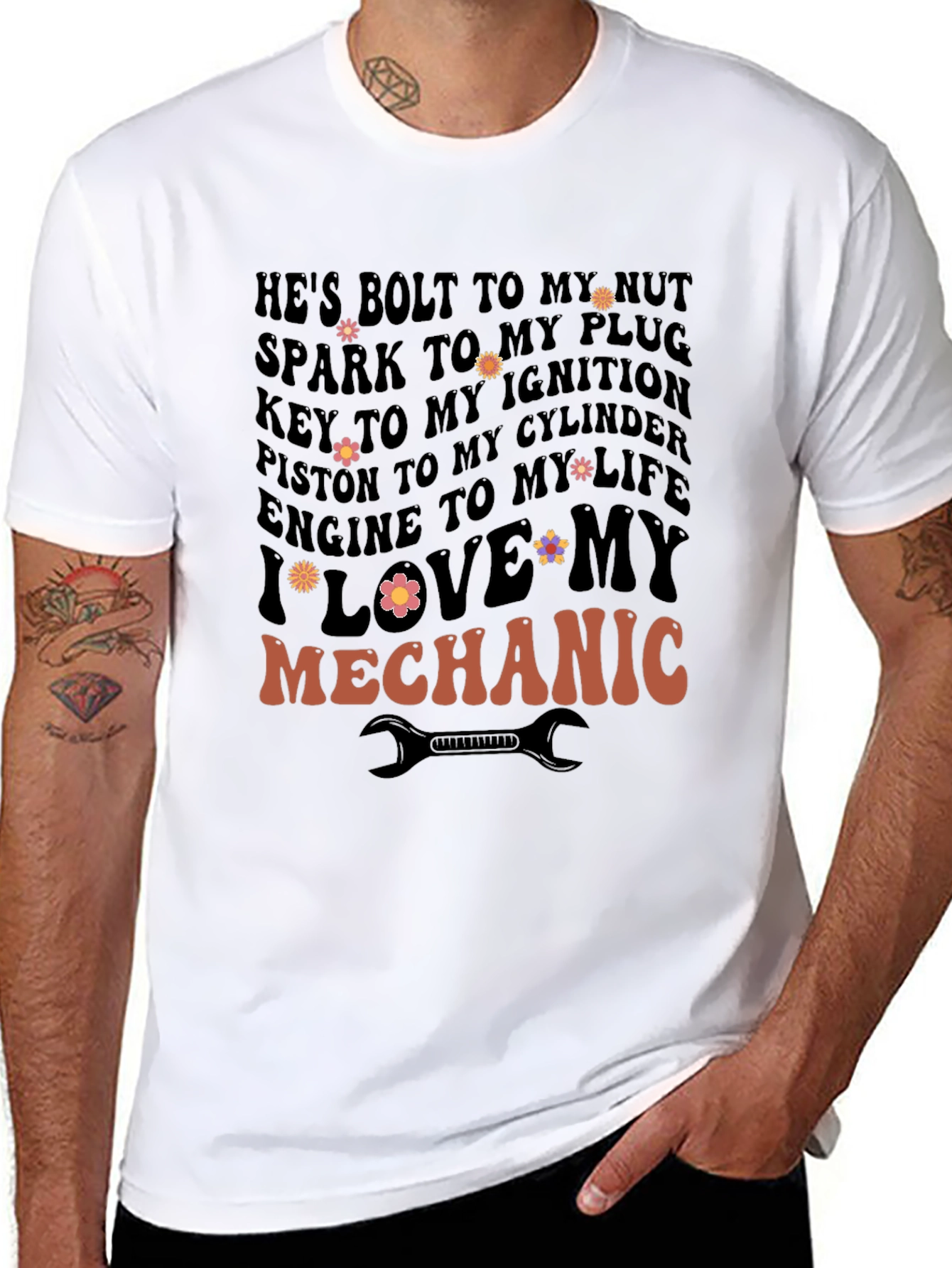 I Love My Mechanic Graphic T-Shirt