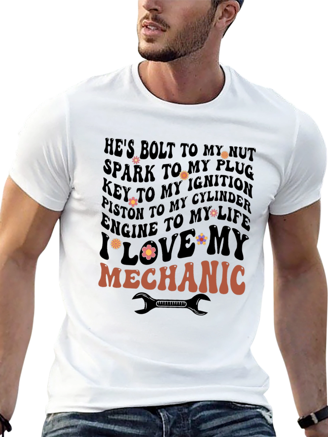I Love My Mechanic Graphic T-Shirt