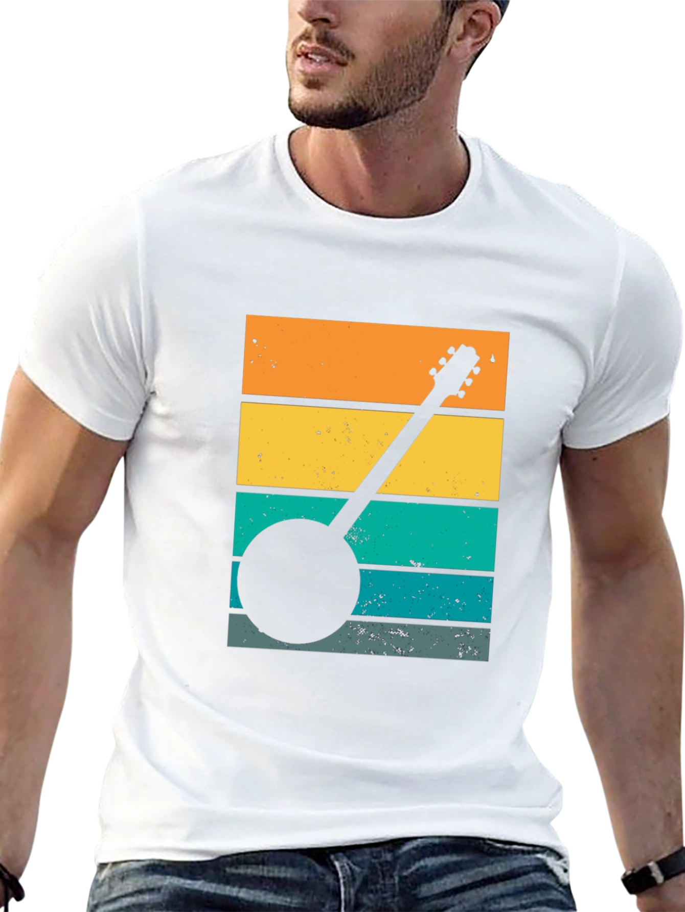 Retro Banjo Sunset T-Shirt