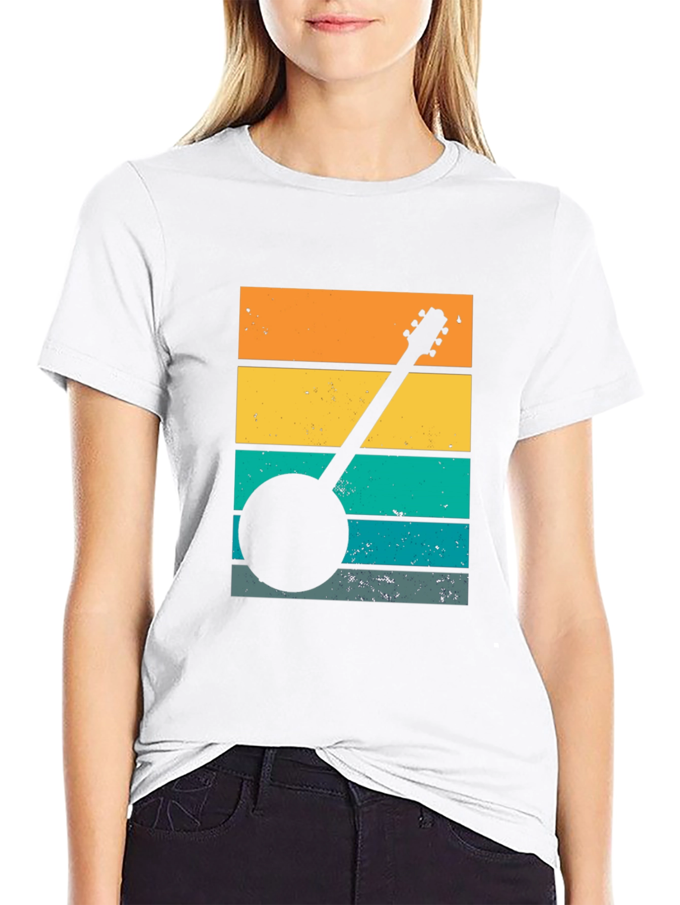 Retro Banjo Sunset T-Shirt