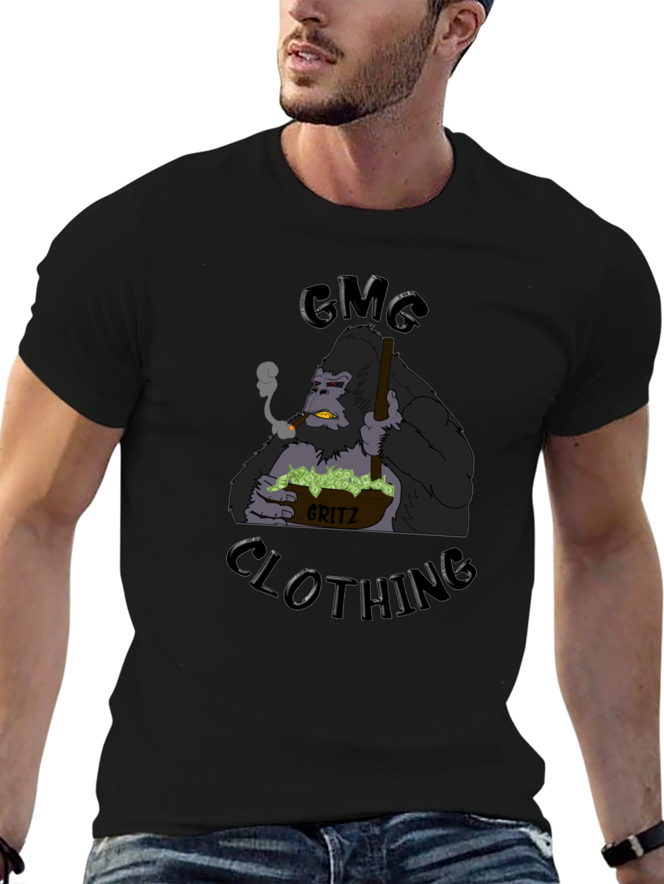 GMG Gorilla Grits Black T-Shirt