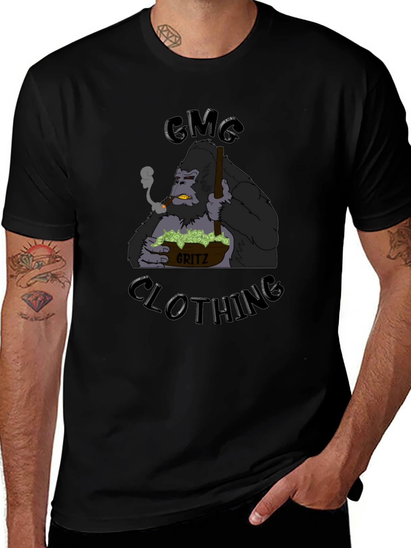 GMG Gorilla Grits Black T-Shirt